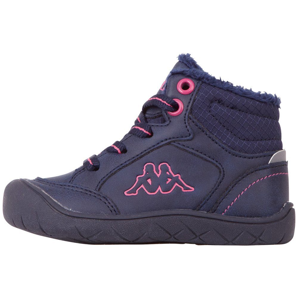Kappa Sneaker - mit praktischem Reißverschluss auf der Innenseite navy-pink