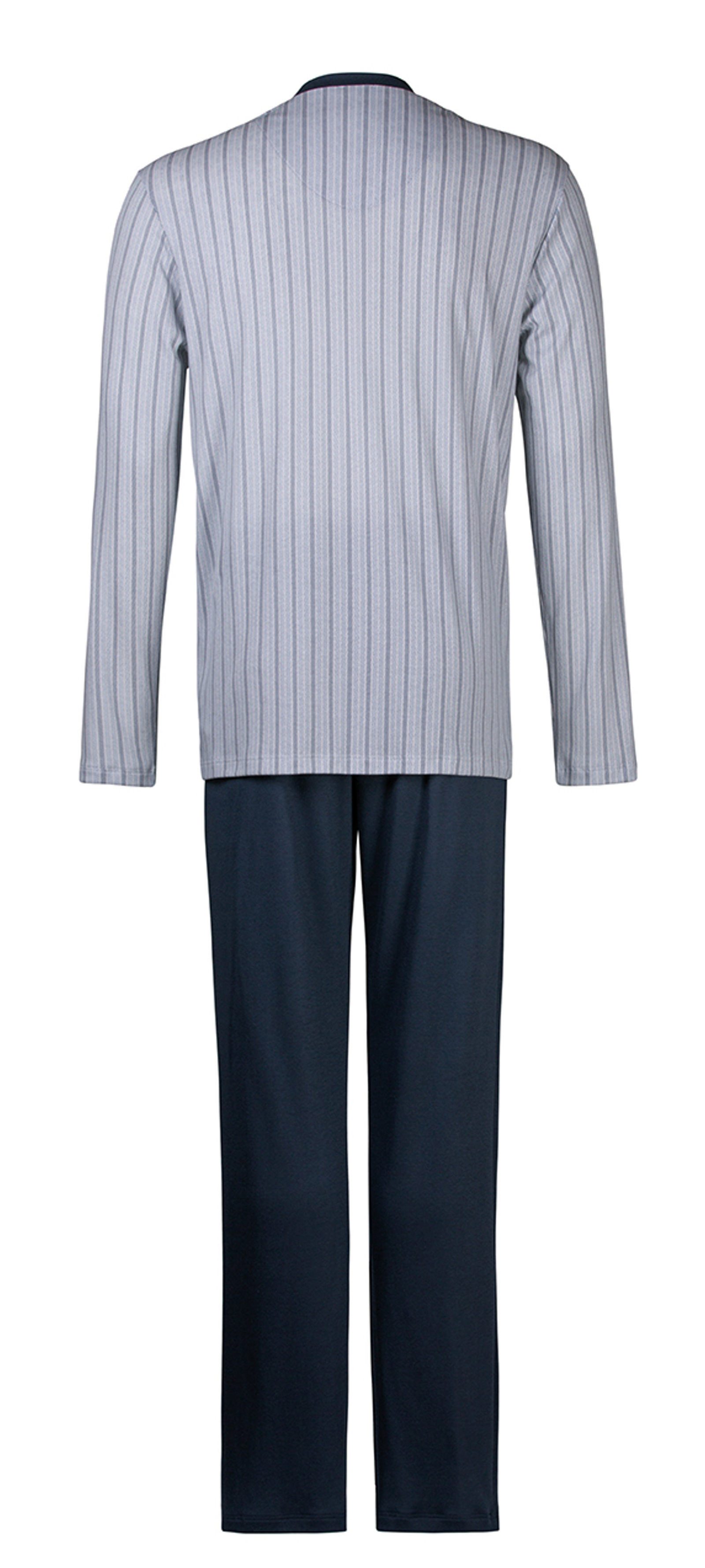 HUBER Schlafanzug Herren Pyjama klassisch (2 tlg) Baumwolle