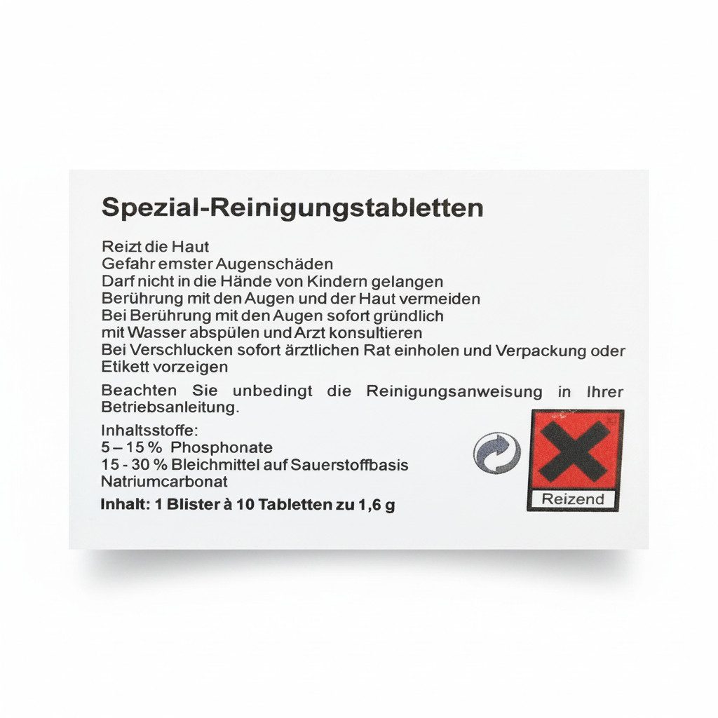 Trinkwasserladen Korbfilter, Reinigungstabletten für Kaffemaschinen 10 Stück im Blister