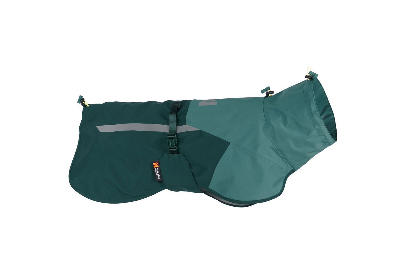 Non-stop dogwear Hundejacke FJORD RAINCOAT 2.0 teal, Wind- und wasserdichter Regenmantel
