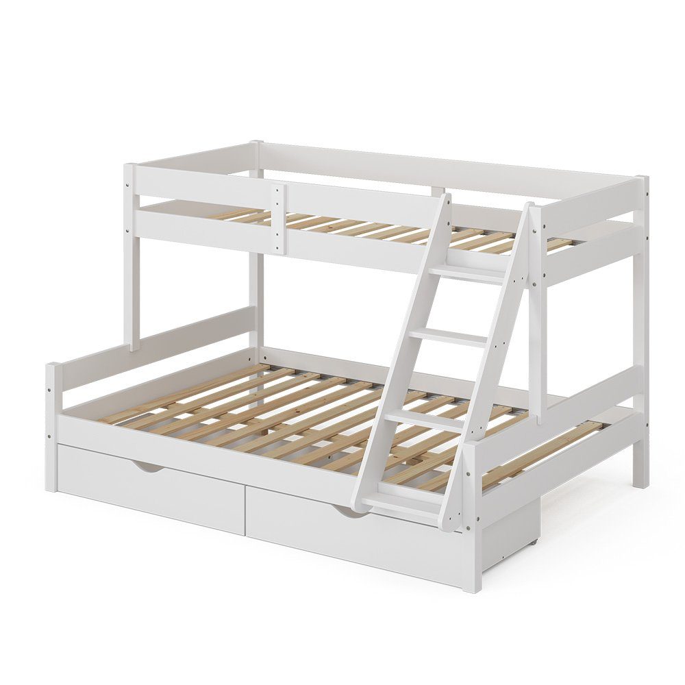 VitaliSpa® Etagenbett Everest, Weiß, 140x200 / günstig online kaufen