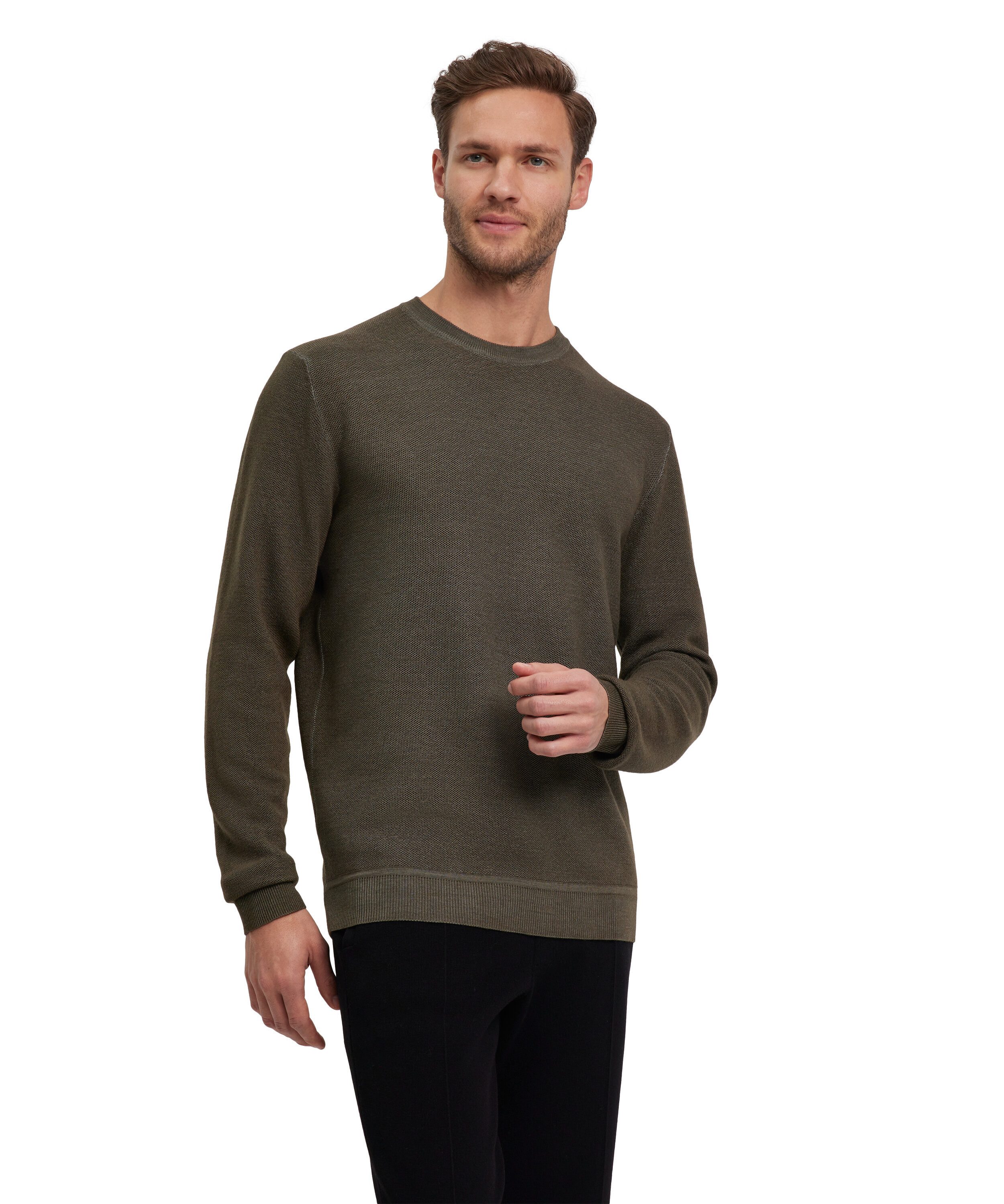 FALKE Strickpullover Pullover aus Merinowolle (1-tlg) aus Merinowolle