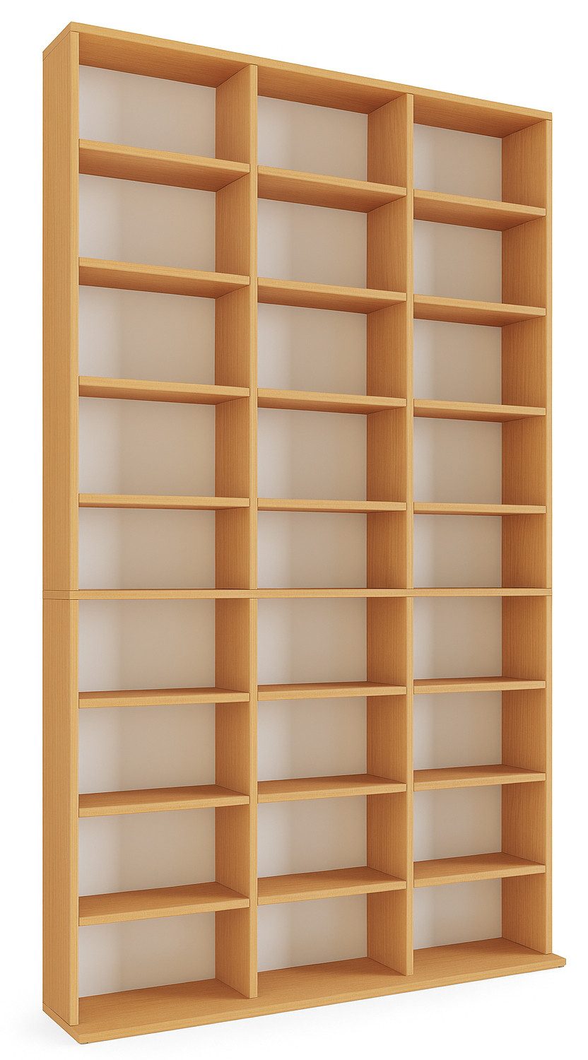 VCM Standregal Holz CD DVD Standregal Bücherregal Regal Megosa XL günstig online kaufen