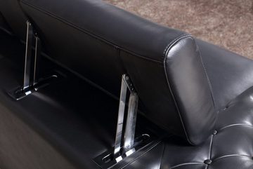 Salottini 3-Sitzer Designer XL 3er Sofa Fabrizio 3-Sitzer Leder Couch Garnitur