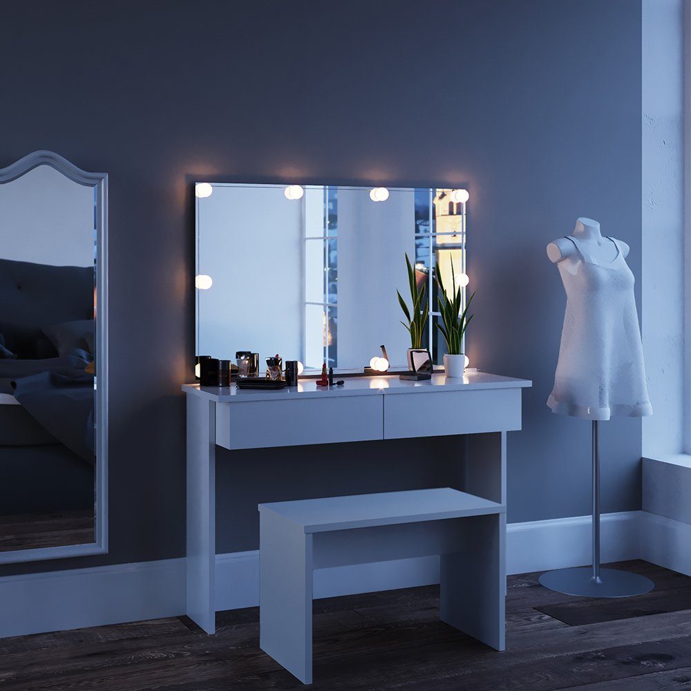 Vicco Schminktisch Azur, Weiß, 120 cm günstig online kaufen