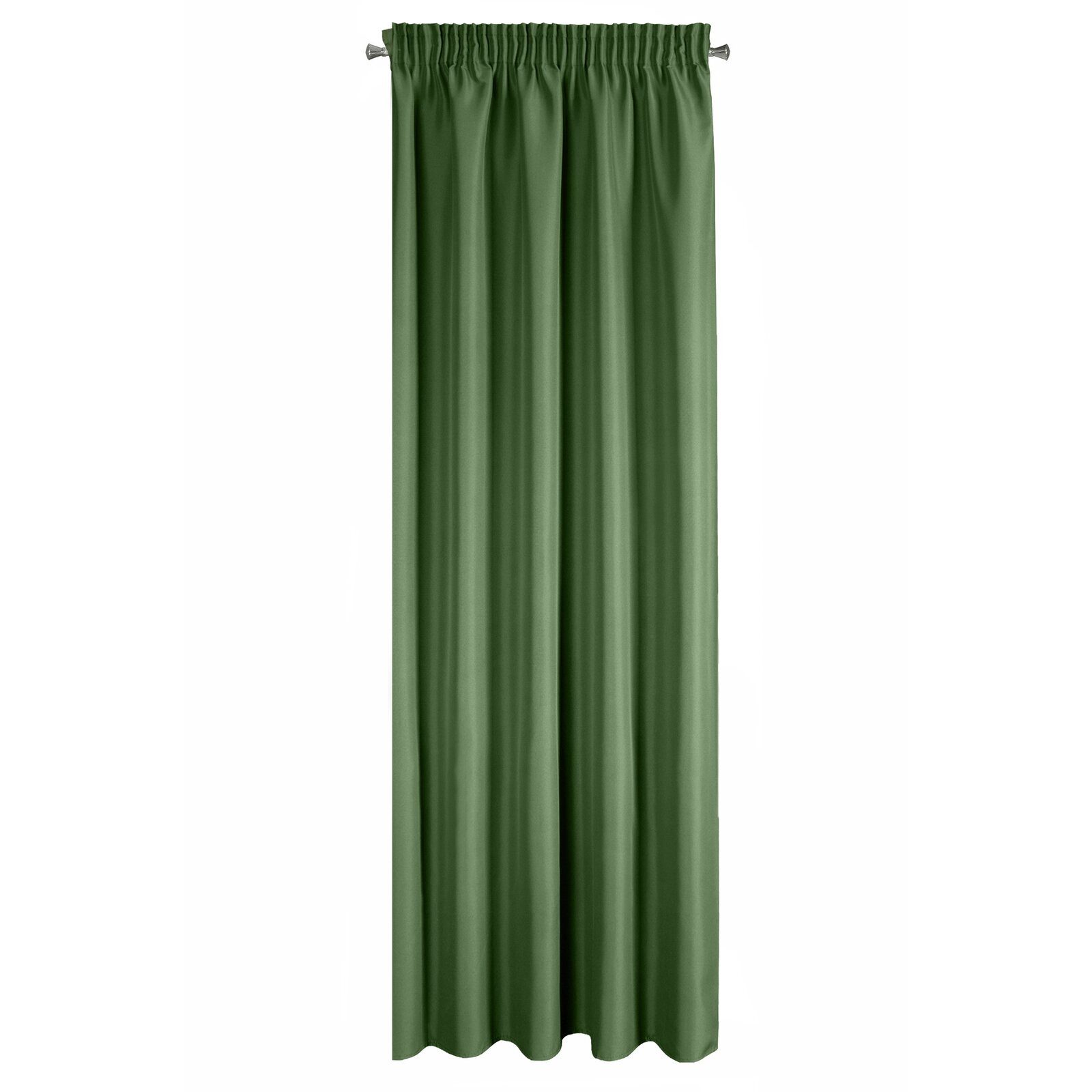 Eurofirany Vorhang Einfarbiger Vorhang – Blickdichter Stoff mit matter Oberfläche, Kräuselband, Satinbindung, pflegeleicht, 140 g/m² – 100 % Polyester
