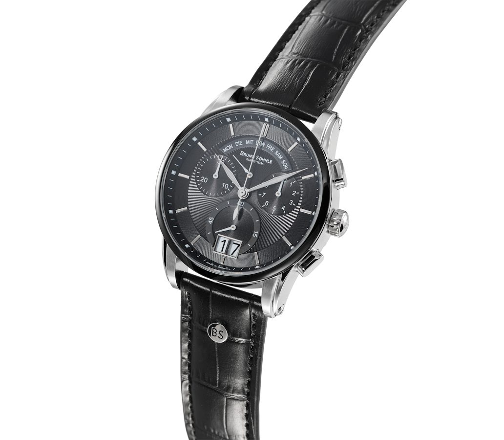 BRUNO SÖHNLE Quarzuhr Glashütte Herrenuhr Grandioso