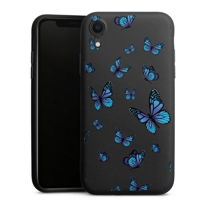 DeinDesign Handyhülle Schmetterling Muster transparent Butterfly Pattern Transparent Apple iPhone Xr Silikon Hülle Premium Case Handy Schutzhülle