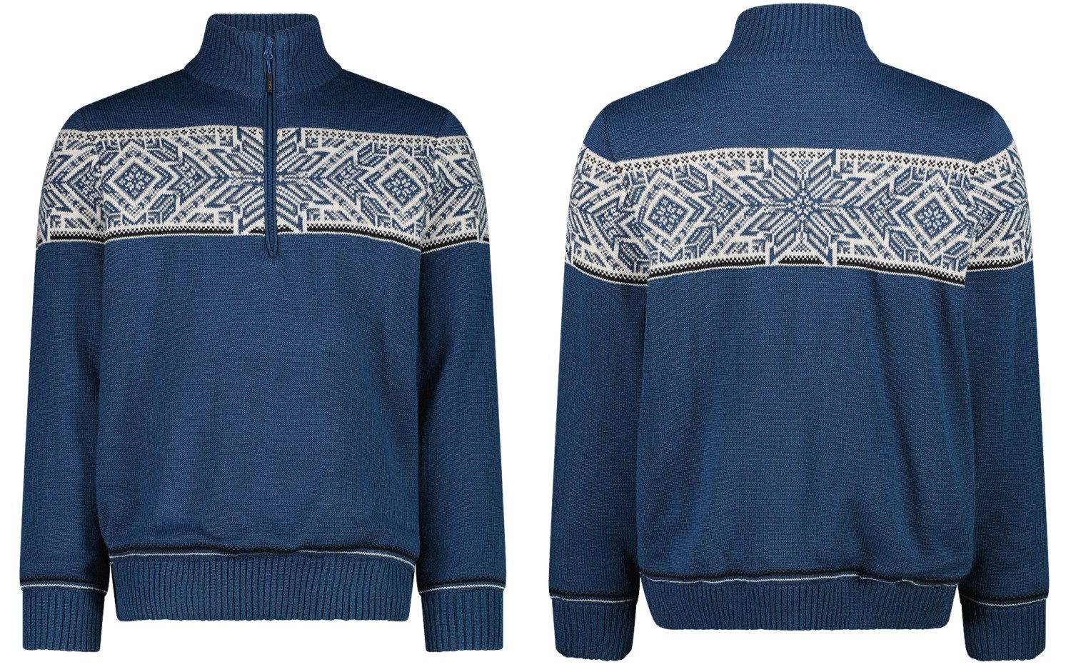 CMP Norwegerpullover CMP Herren Pullover Sweat Knitted WP mit Wind Protect Membrane