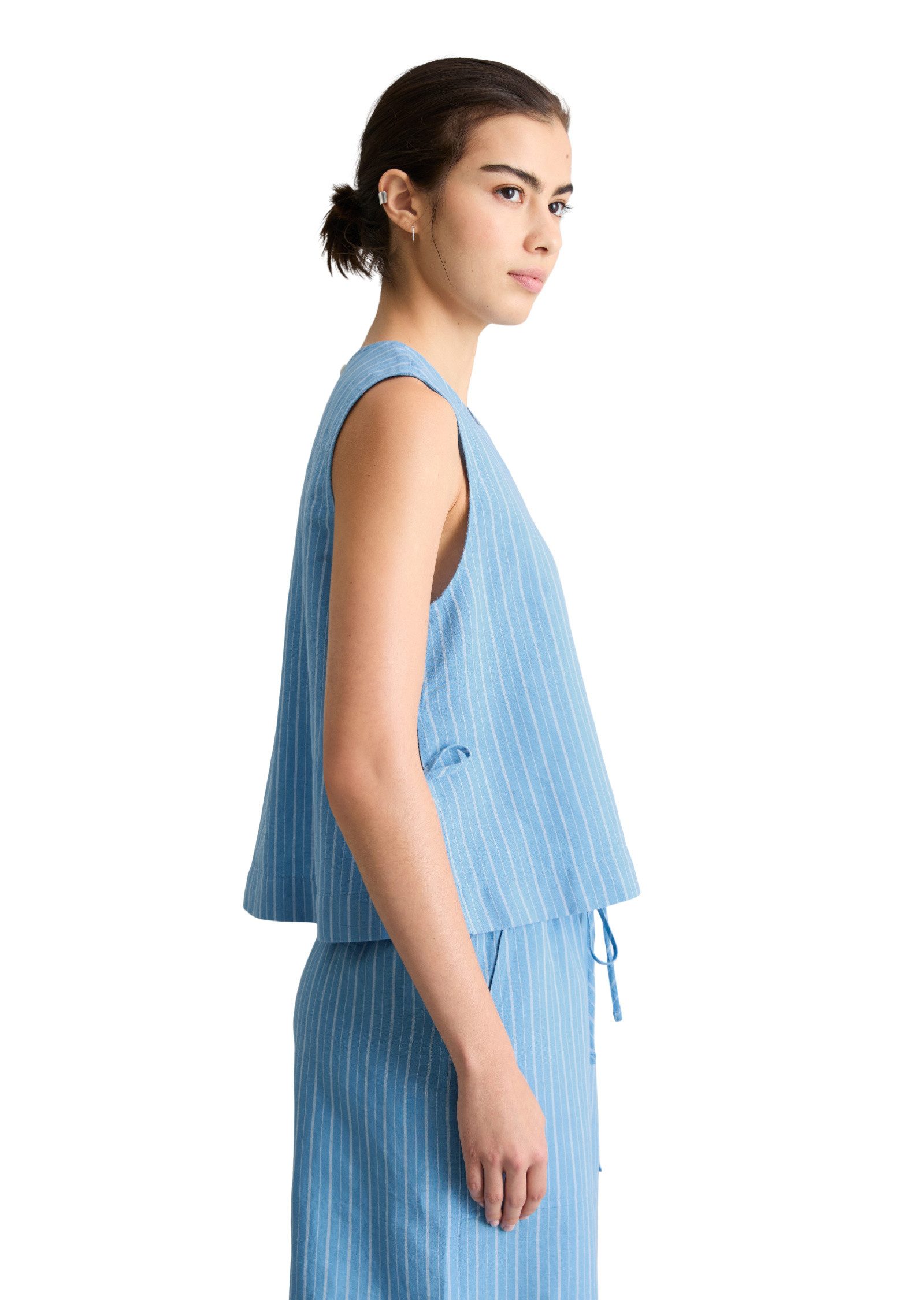 Marc O'Polo DENIM Blusentop aus Leinen-Baumwolle-Mix