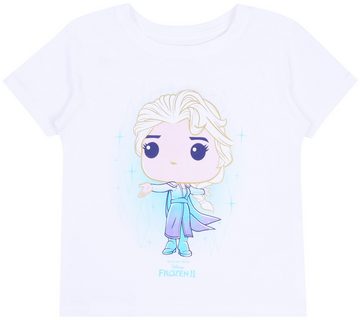 Sarcia.eu Kurzarmbluse Weißes T-Shirt mit Aufdruck+Figürchen Elsa DISNEY FROZEN 6-7 Jahre