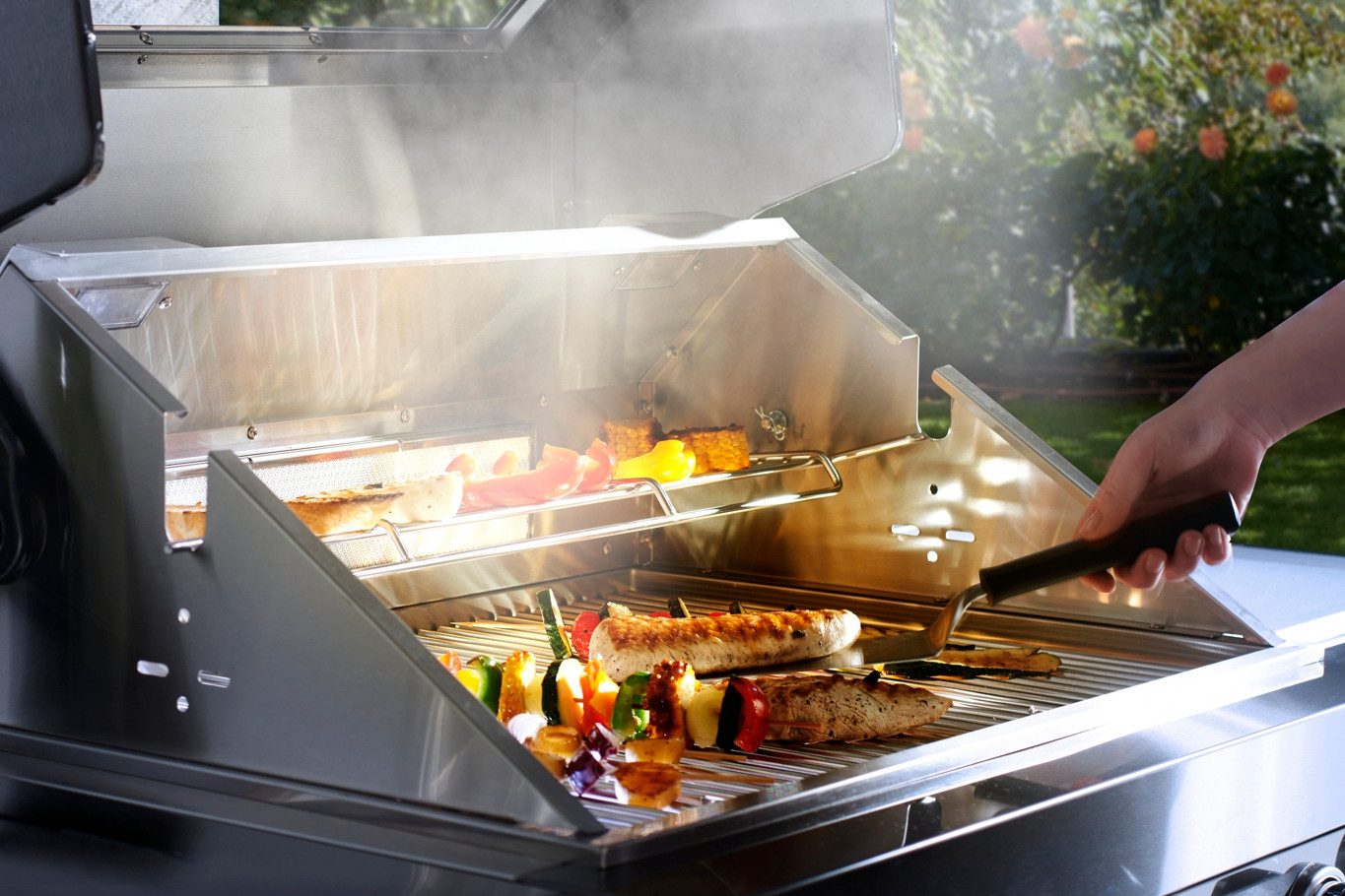 Buschbeck Outdoor-Küche »Chester« mit Heckbrenner und Sizzle Zone, BxTxH: 214x60x119 cm