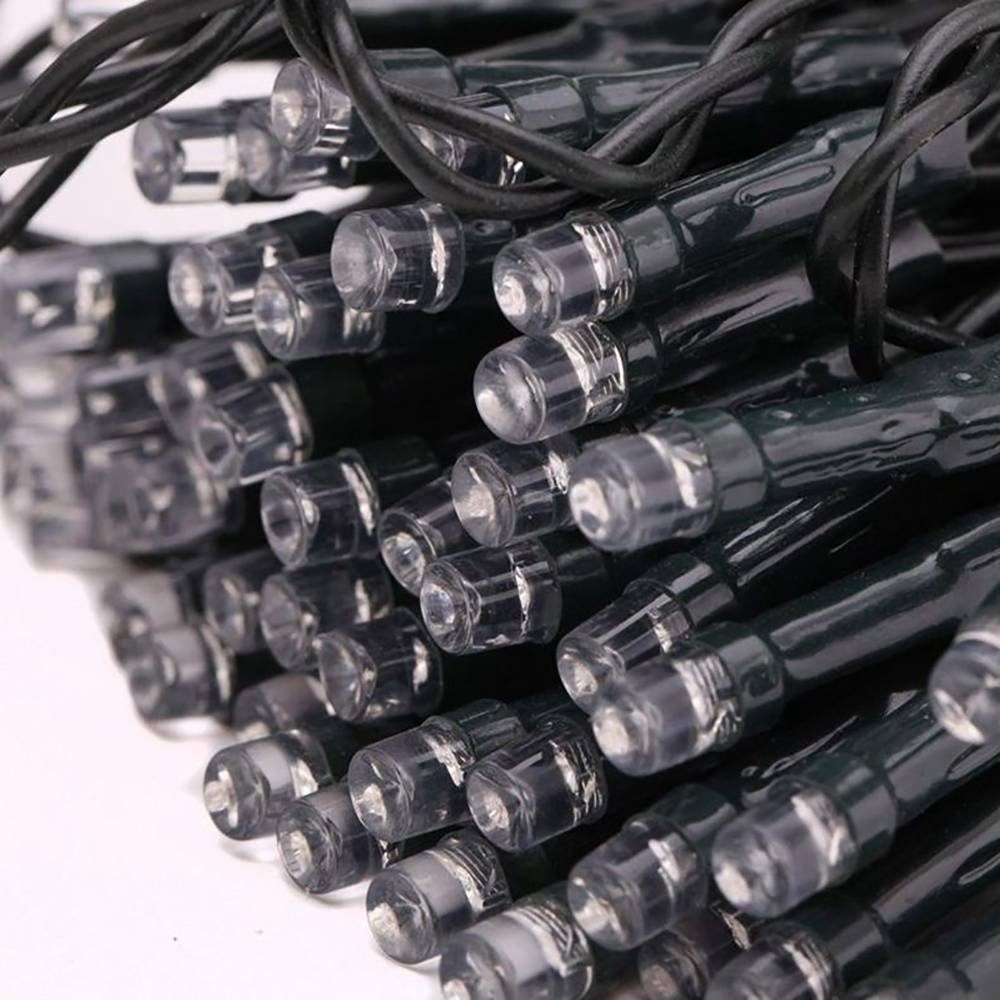 Rosnek LED-Lichterkette Solar, 8 Funktionen, wasserdicht, für Garten Party Weihnachten Deko, 10/20M; Lichtsensorsteuerung