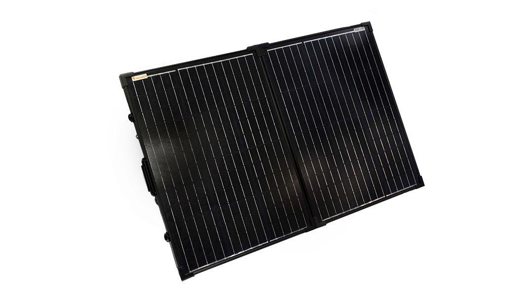 W, Solar Laderegler Schutz Anschluss robust, als Solarkoffer 130,00 Solaranlage Mono Plug Neoprentasche Sehr 10A, Westech mit stabil, und WT 130Wp USB and Play,