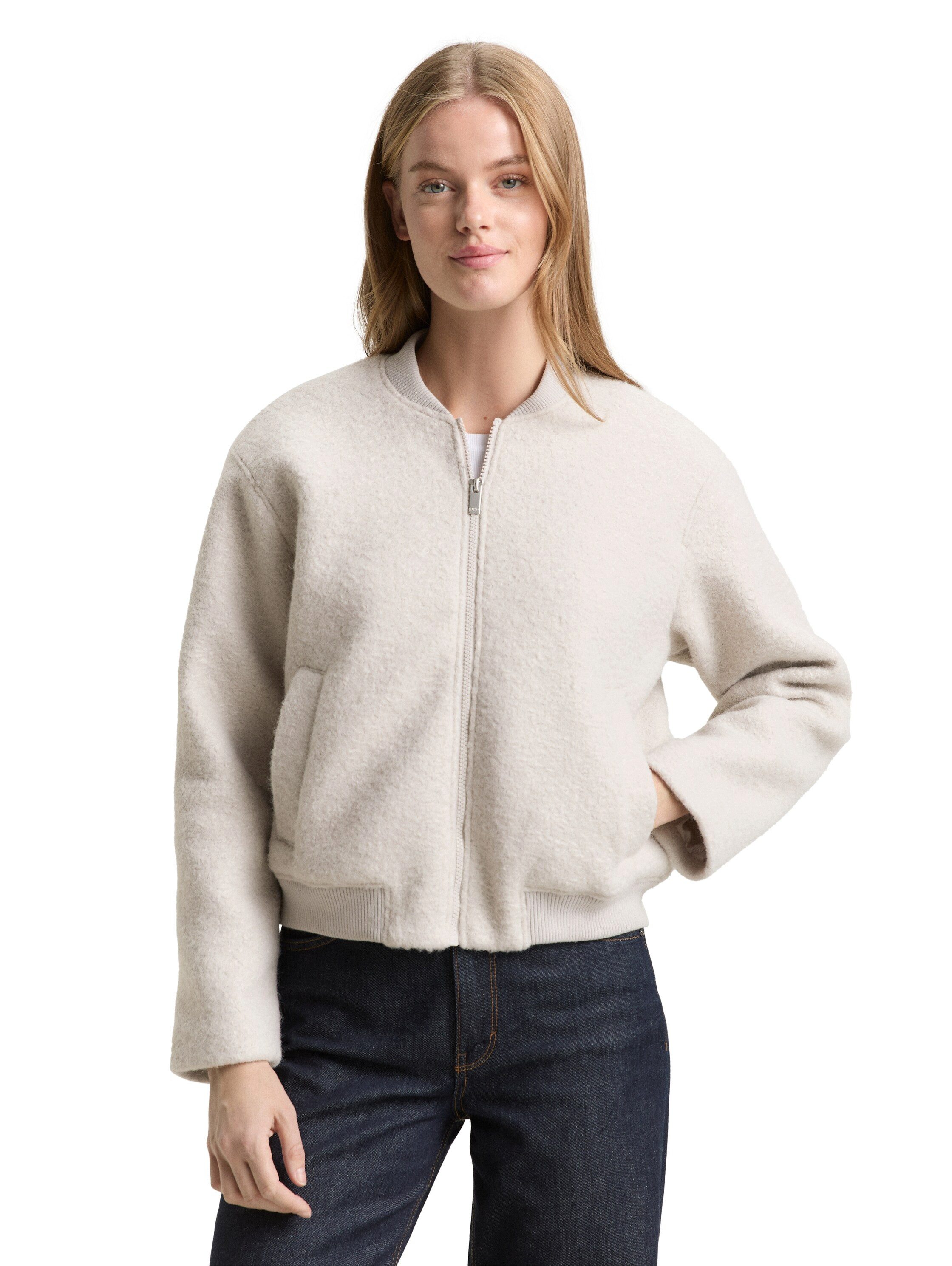 TOM TAILOR Denim Cabanjacke mit weichem Teddyfell-Fleece günstig online kaufen