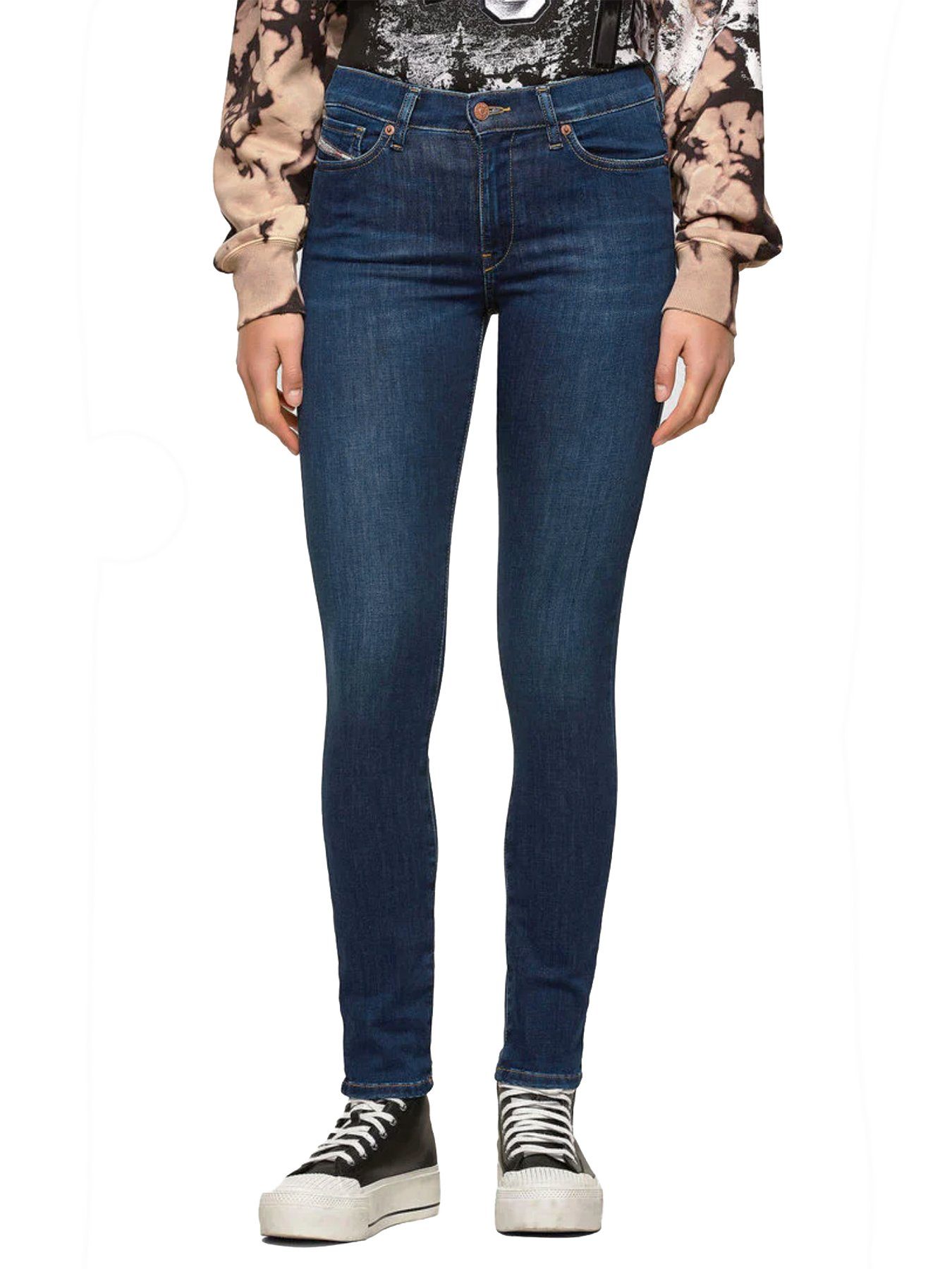 Diesel Skinny-fit-Jeans Super Skinny Stretch Hose - D-ROISIN 009PF - Länge:32