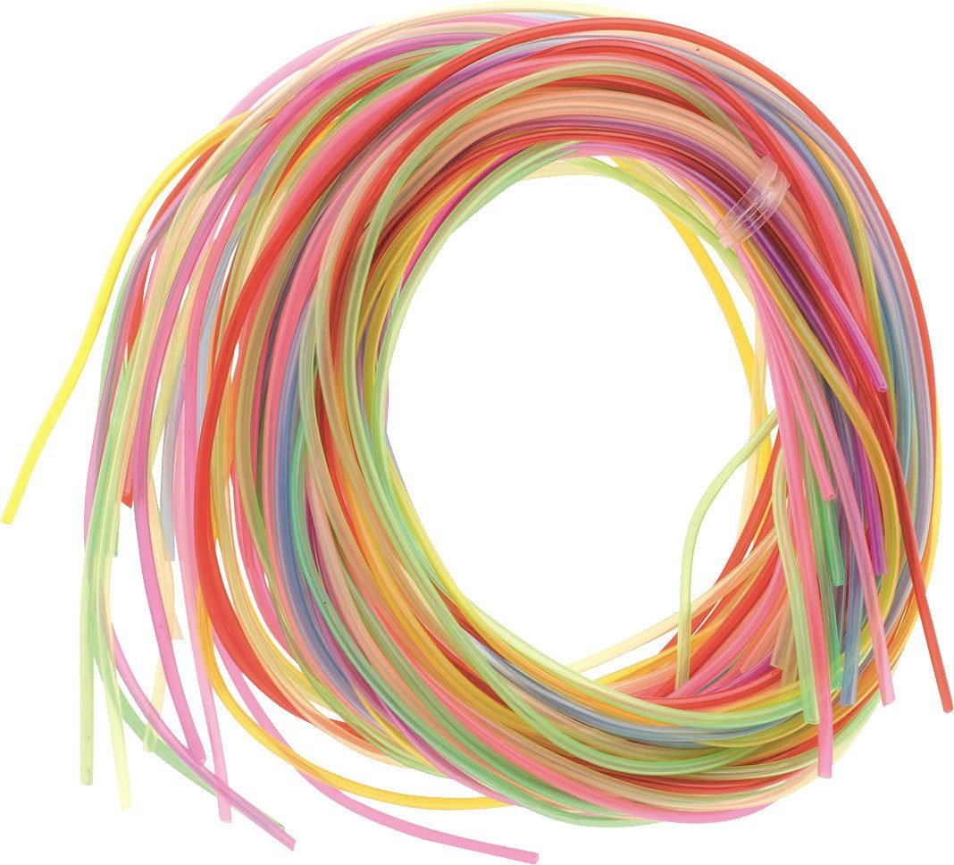Glorex Bastelnaturmaterial Colour Strips Neon 20 Stück 100 cm lang, 10 Farben