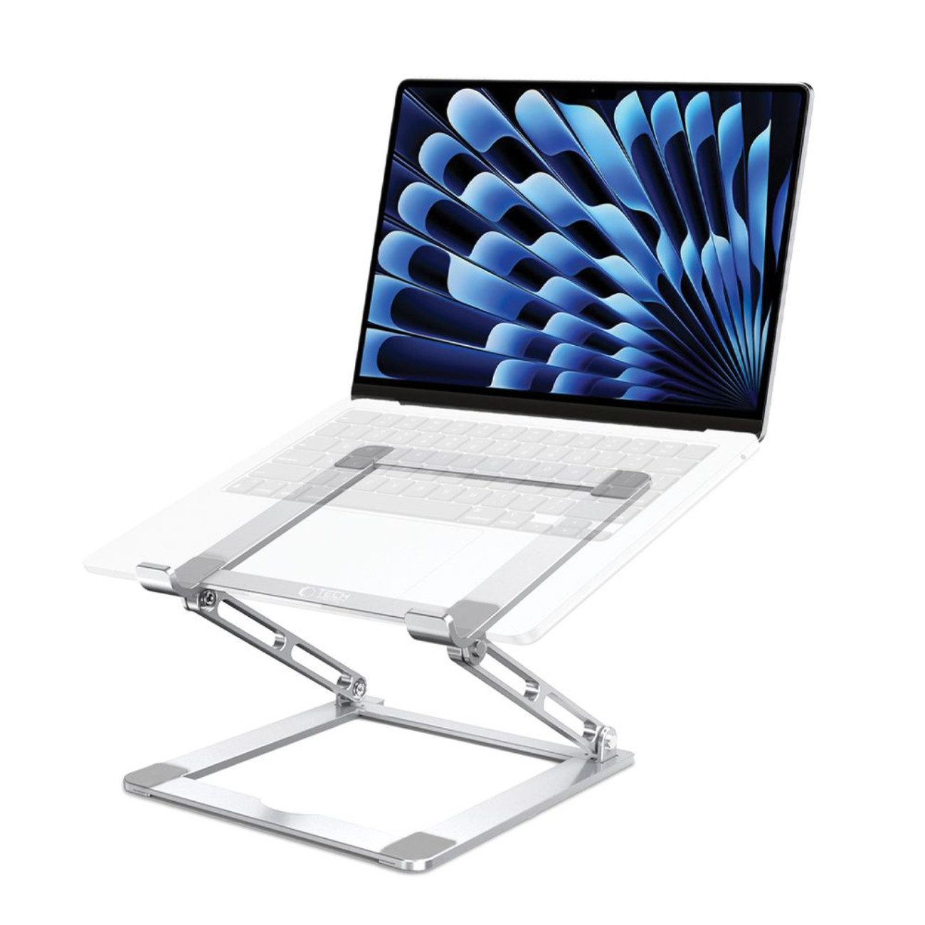 TECH PROTECT Laptop-Ständer ULS400, (bis 17 Zoll, Einzelartikel, 1 x Tech-Protect ULS400 Laptopständer, Ausziehbarer Aluminiumständer mit verstellbarem Winkel)