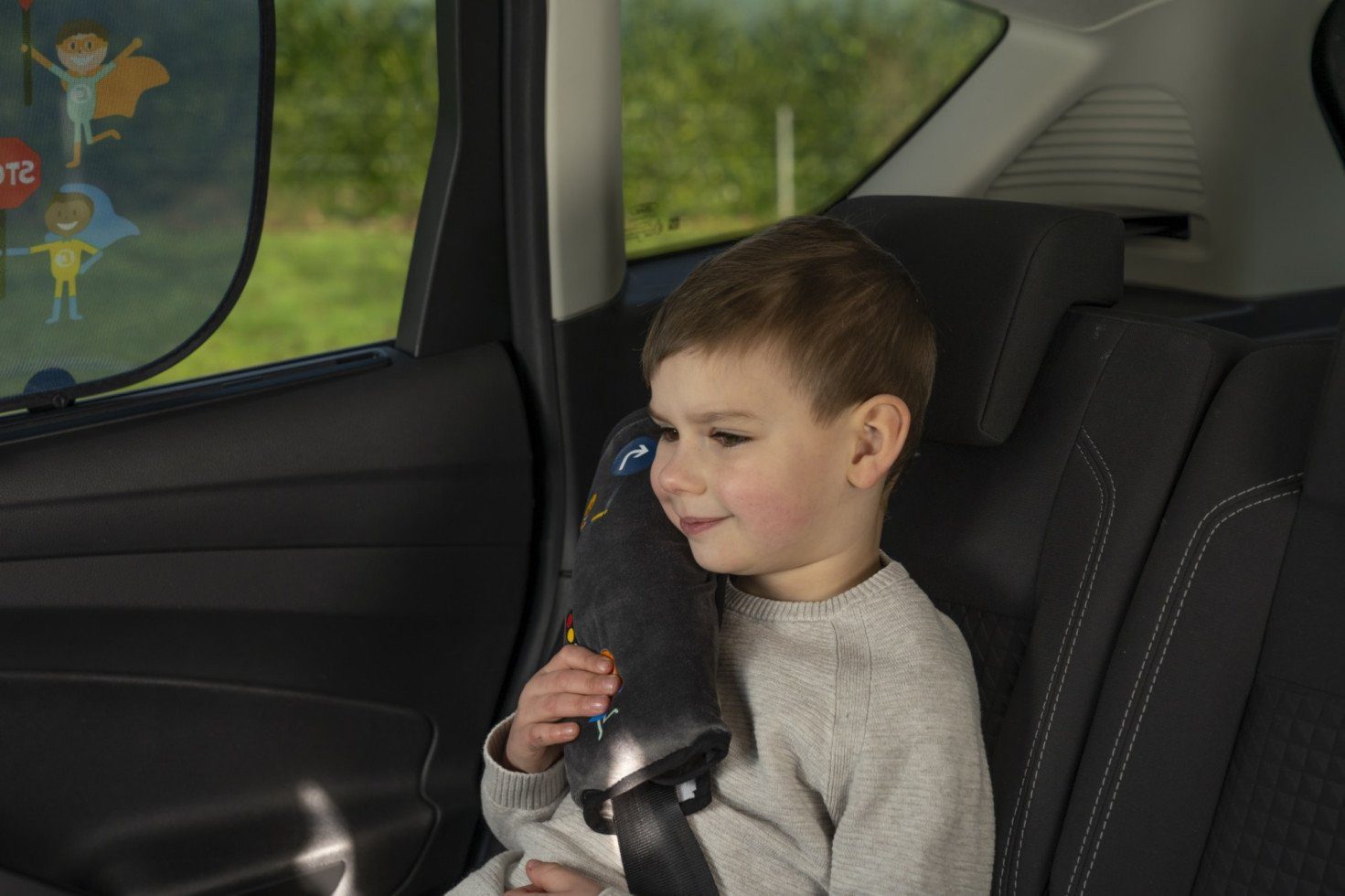 Cartrend Gurtpolster Cartrend Kids Gurtkissen grau