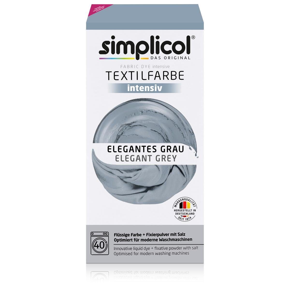 simplicol Textilfarbe Simplicol Textilfarbe intensiv Elegantes-Grau - Einfaches Färben (1er