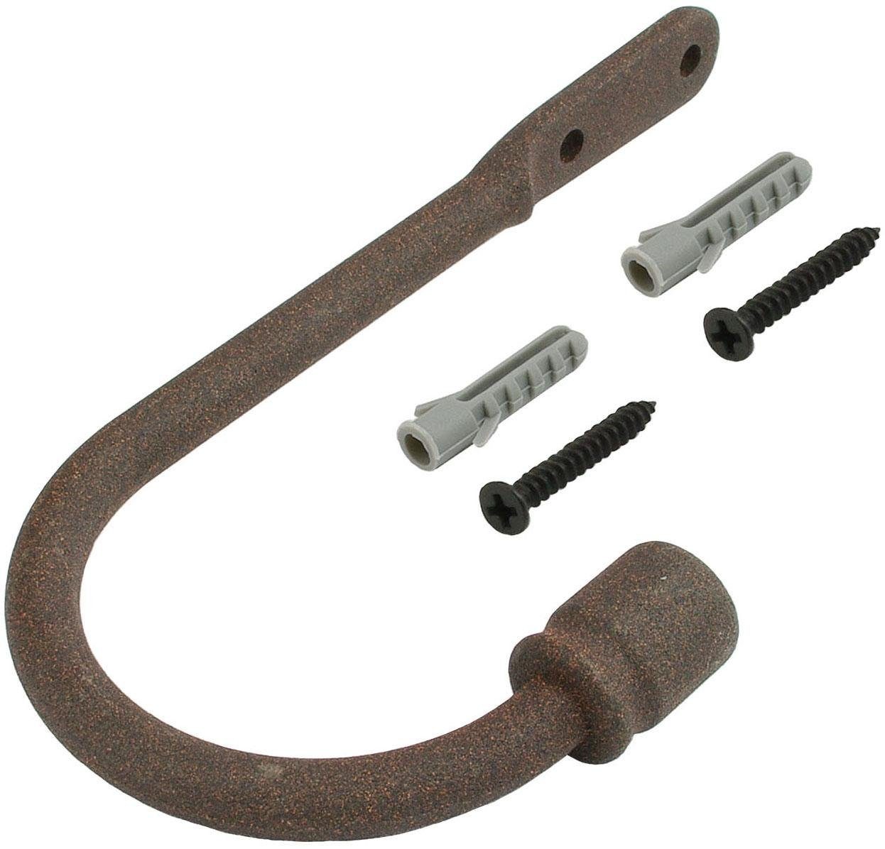 Ø für 16 mm Gardinen, Raffhalter, Gardinenstangen rostbraun (1-tlg), Liedeco,