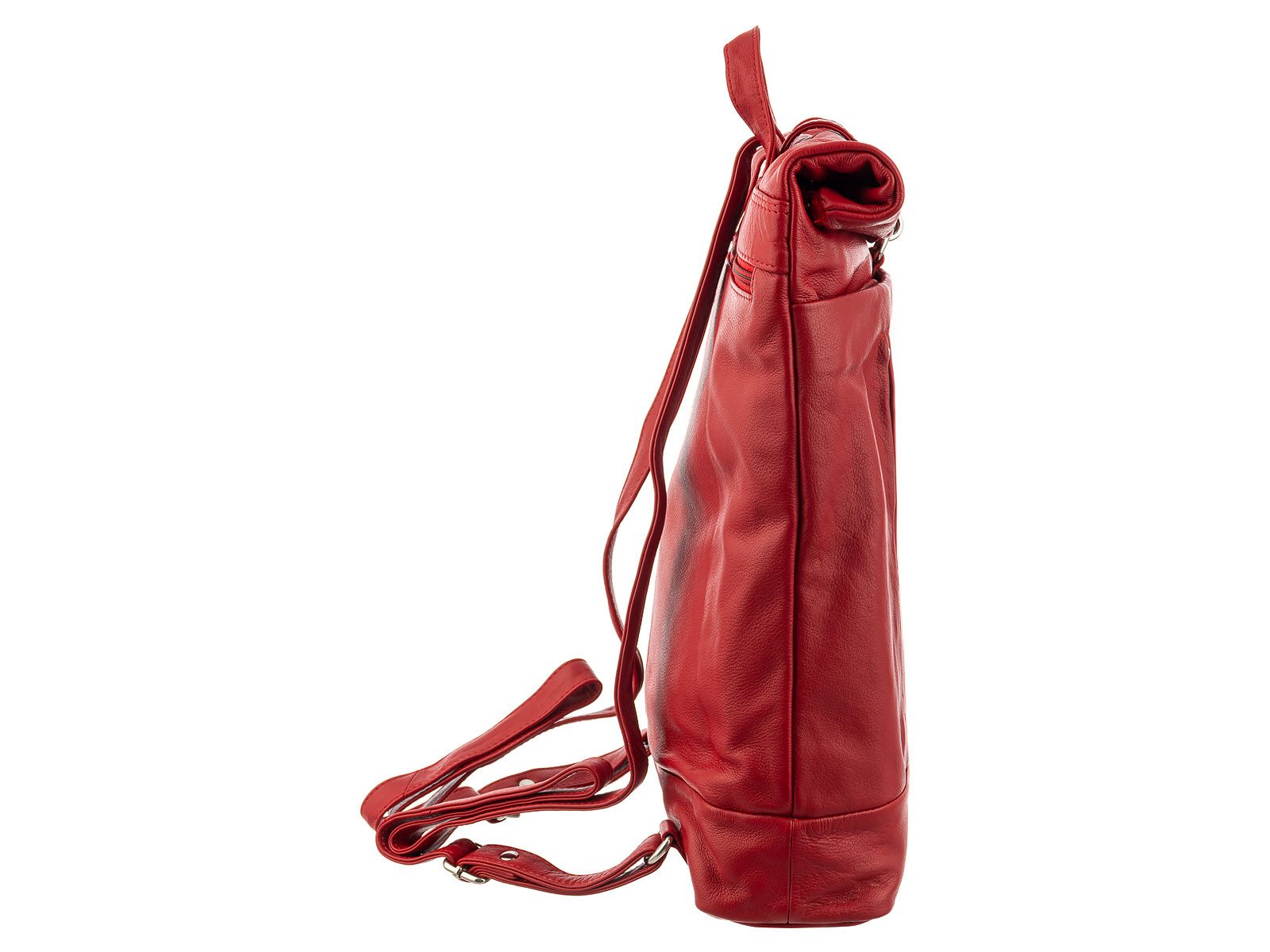 Prato Cityrucksack LM Asif Al16-N Cityrucksack Rindleder Rolltop (ein Stück, 1-tlg., ca. B/H/T 27/38/9 cm), leicht