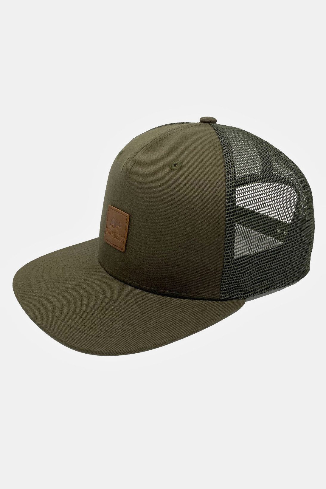 FORSBERG Snapback Cap olivfarbene Cap mit Netzgewebe günstig online kaufen