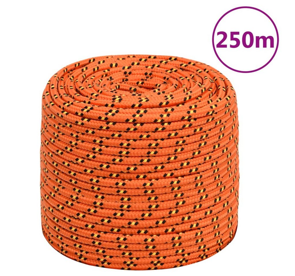 Thumbnail - vidaXL Seil, Bootsseil Orange 8 mm 250 m Polypropylen