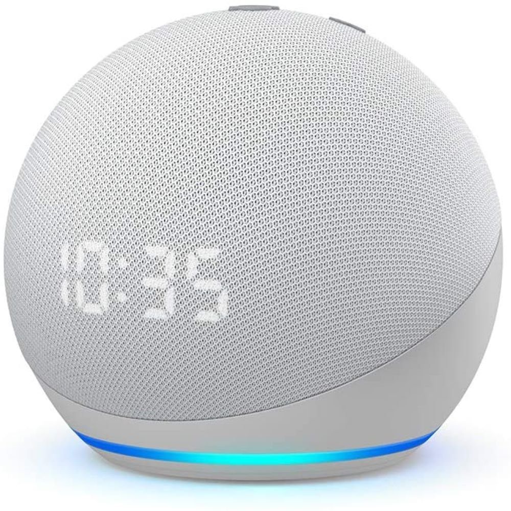 Amazon Amazon Echo Dot (4. Generation) inkl. Uhr - Lautsprecher mit Alexa  Funktion Lautsprecher