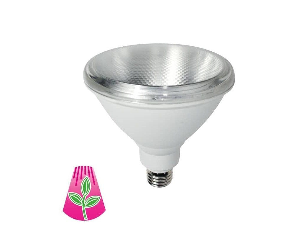 Bioledex Pflanzenlampe GoLeaf Pflanzenleuchte Vollspektrum E27 PAR38 IP65 Pflanzenbeleuchtung, LED fest integriert, neutralweiss