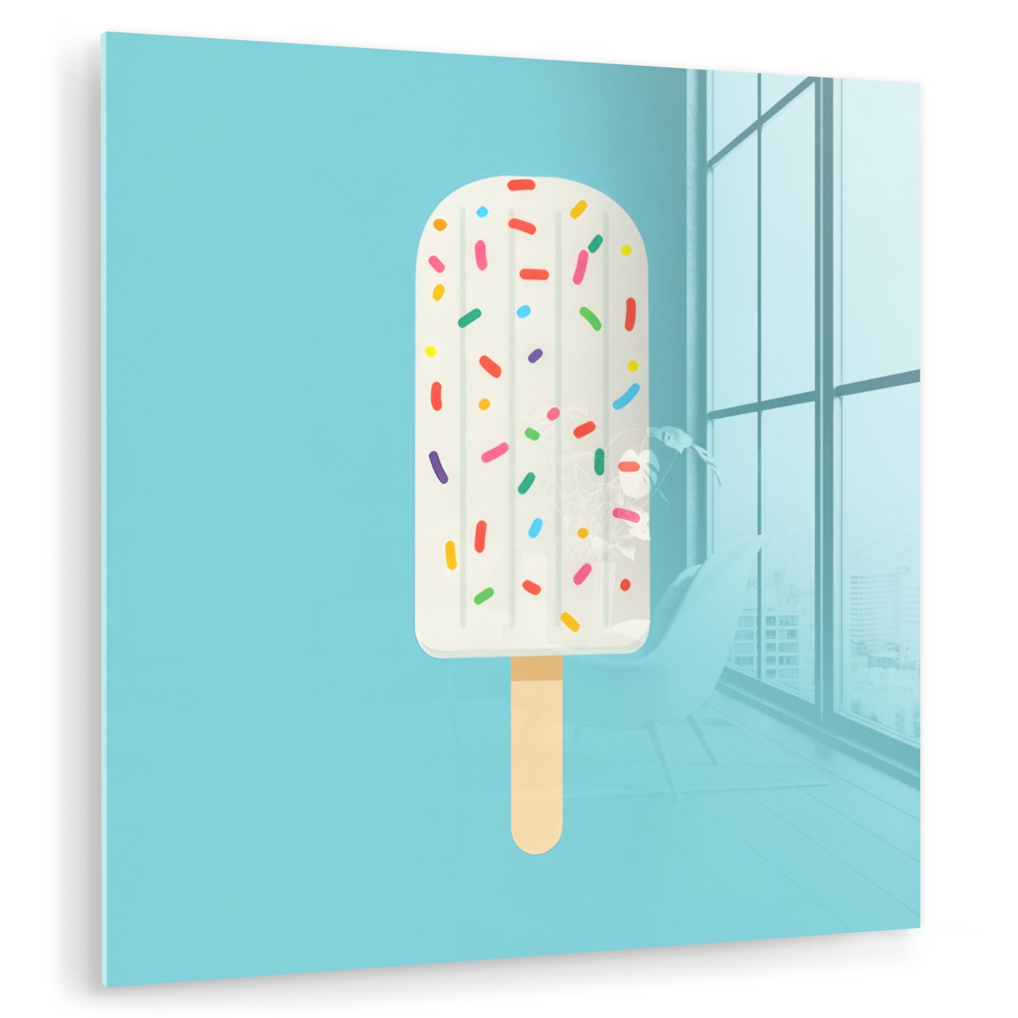 MuchoWow Acrylglasbild Eiscreme - Stiel - günstig online kaufen