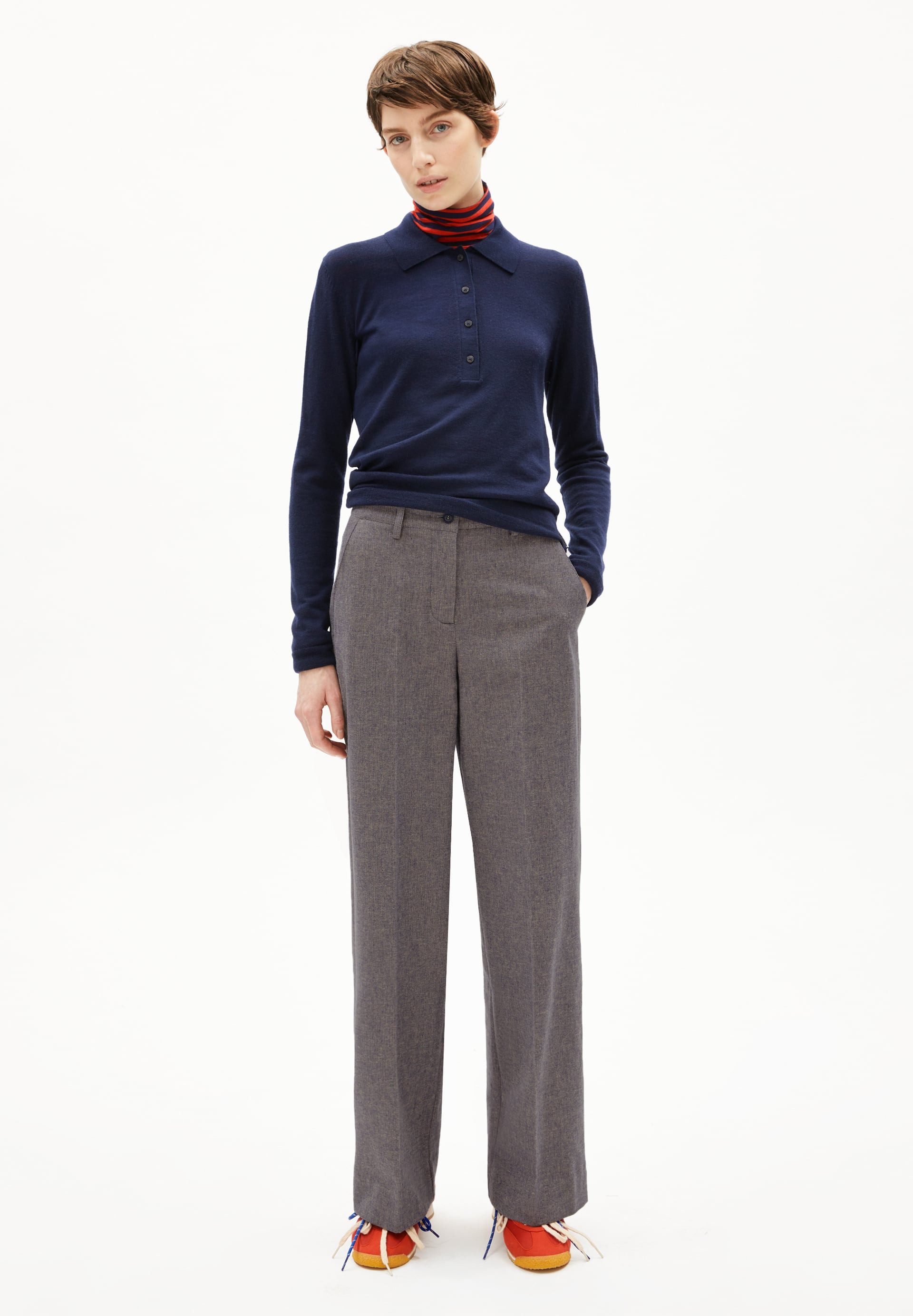 Armedangels Bundfaltenhose Leandraa Handaas günstig online kaufen