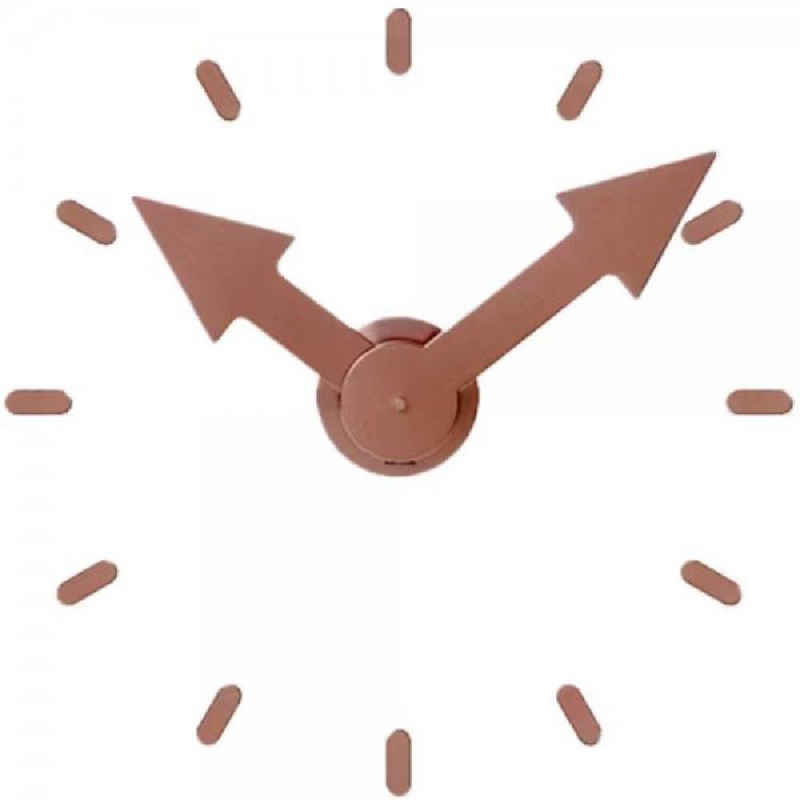 Present Time Uhr Karlsson Wanduhr DIY Arrows Aluminium Kupfer (44cm)