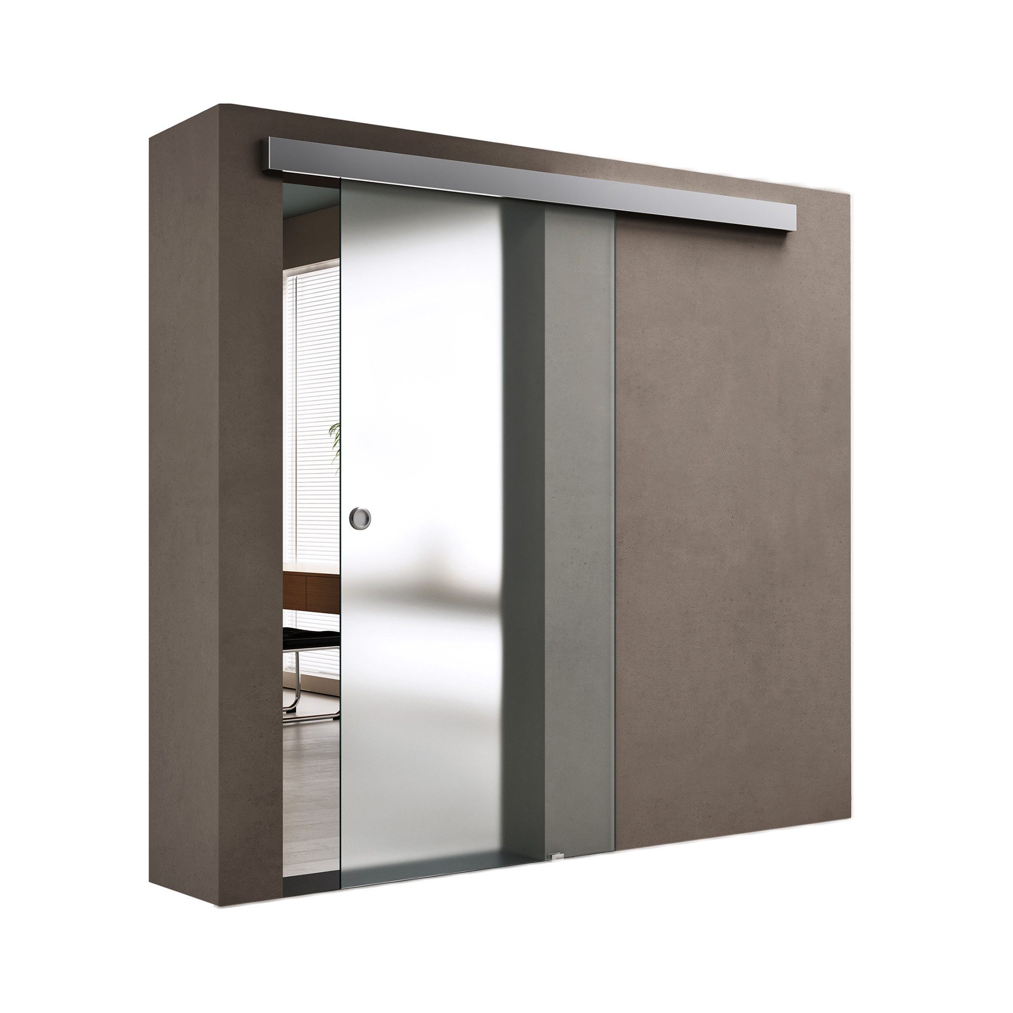 doporro Glasschiebetür Zimmertür glas Schiebetür Glastür günstig online kaufen