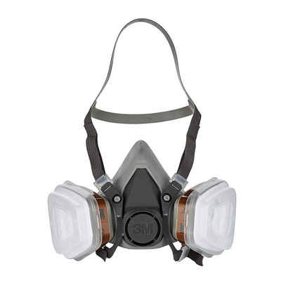 3M Verkleidungsmaske 1 Atemschutz-Halbmaske FFA P2 für Arbeiten mit Farbe grau, (1-tlg), Wiederverwendbar