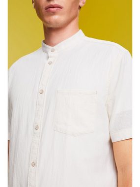 edc by Esprit Kurzarmhemd Kurzarm-Hemd aus 100% Baumwolle