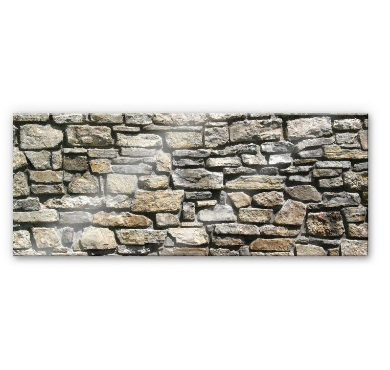 Natursteinmauer, 3D Wall-Art (1-tlg) Küchenrückwand Steinoptik