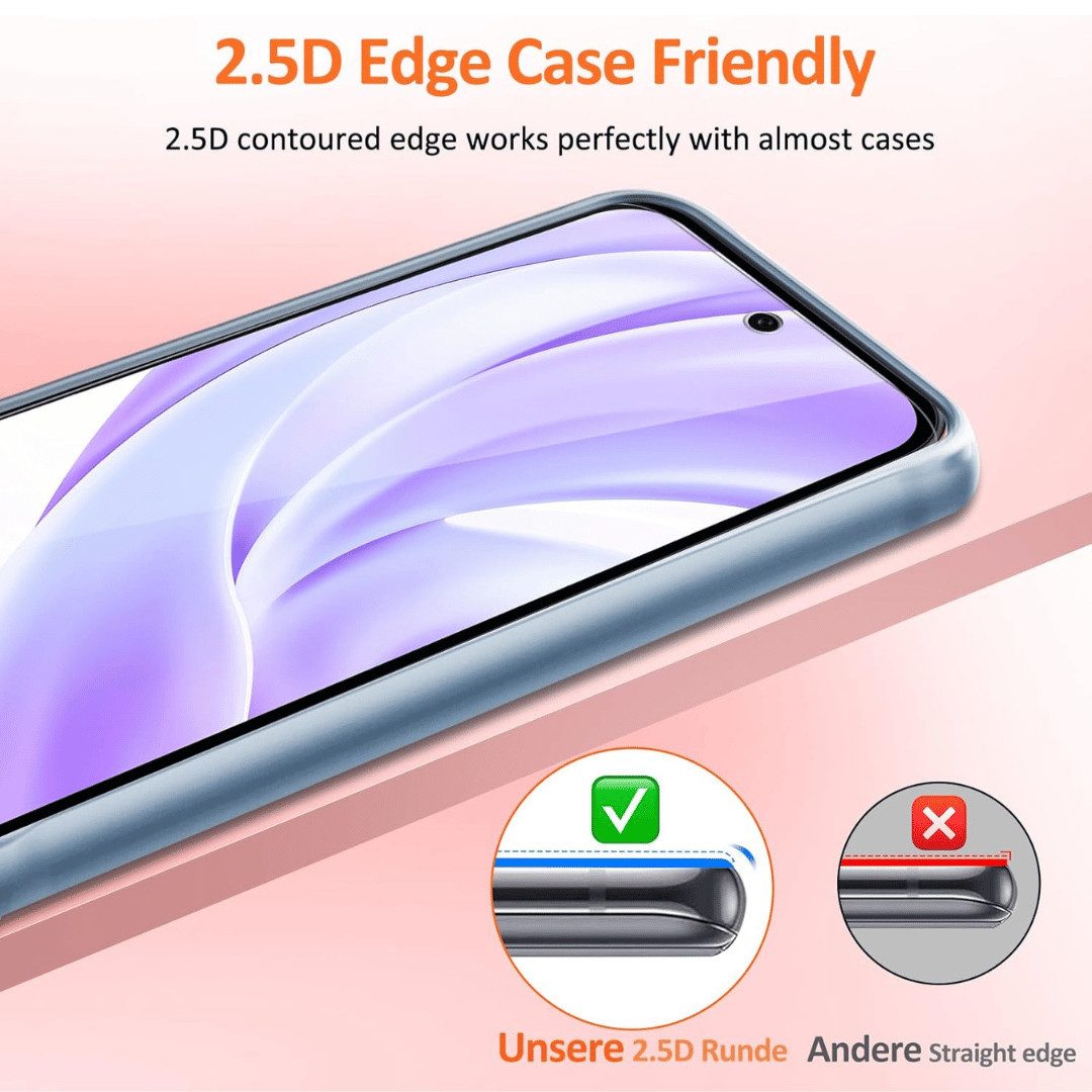 SmartUP Displayschutzglas 2X Schutzglas für Google Pixel 10A Display Panzerfolie Full Screen 9H für Google Pixel 10A, 2 Stück, Rundumschutz, passgenaue Verarbei – Bild 5 von 5