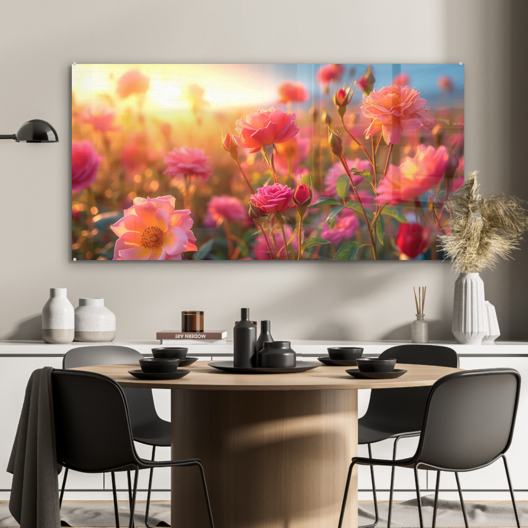 MuchoWow Acrylglasbild Blumen - Rosen - günstig online kaufen