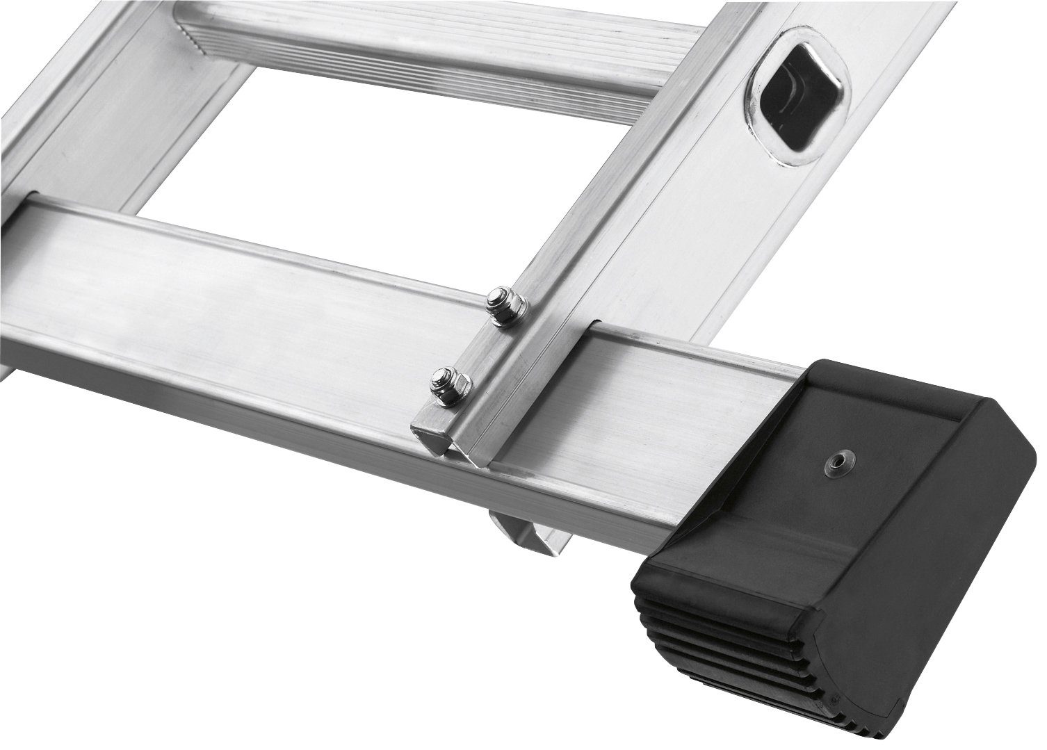 Hailo M60 articulated ladder, aluminum universal ladder 4x3 rungs