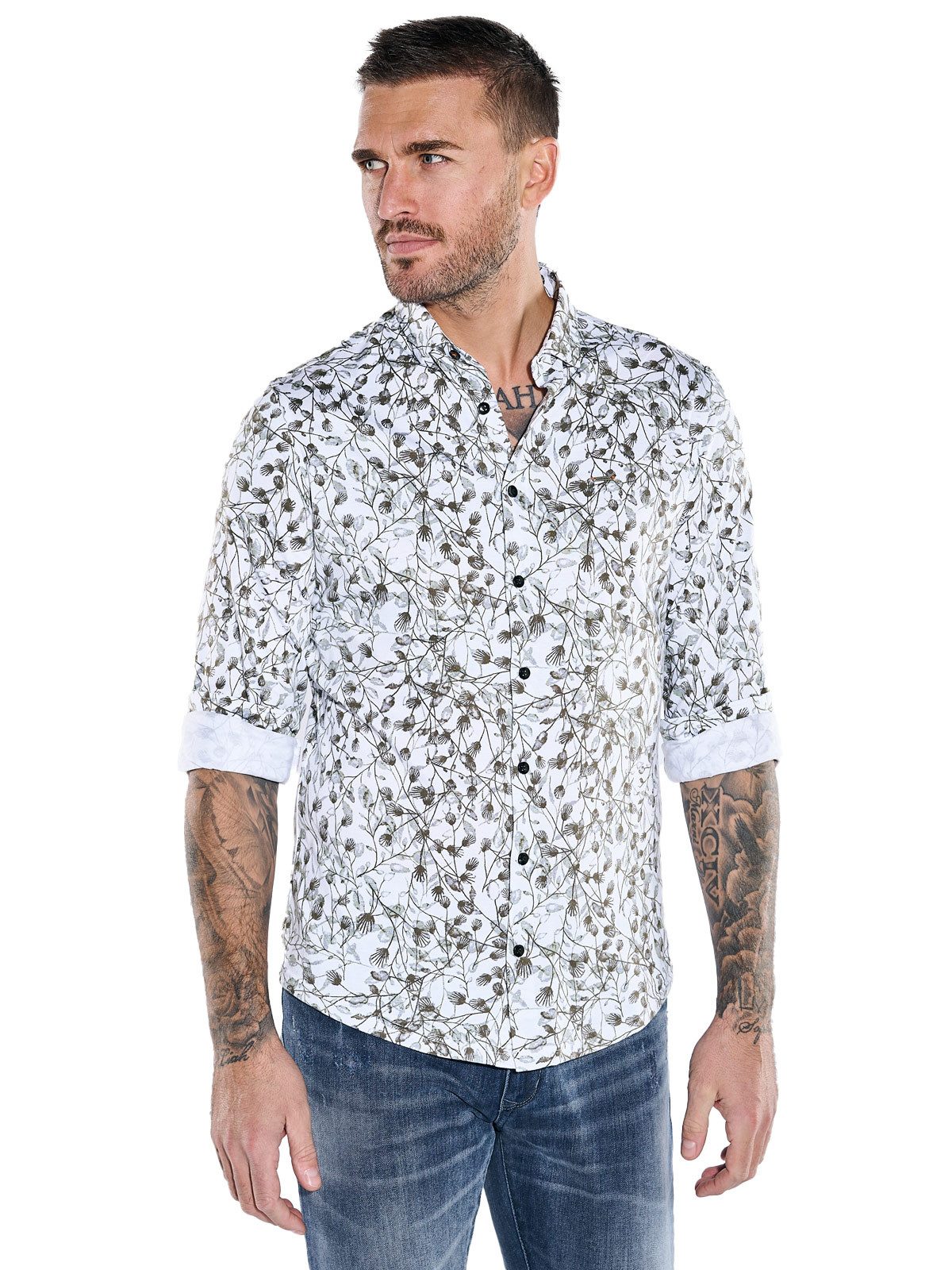 Langarmhemd Langarm-Hemd slim fit