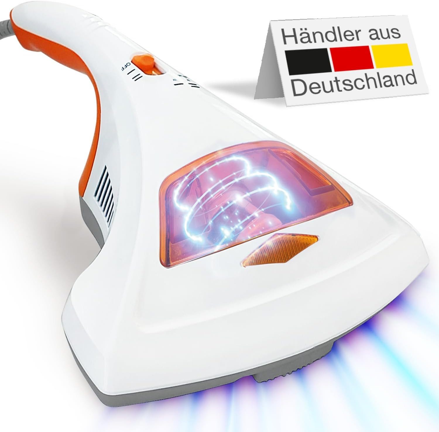 aktimeo Matratzenreinigungsgerät Milben-Handstaubsauger mit UV, Пылесосы Teppich, Sofa & Matratzen, 300,00 W, ohne Beutel, Aufrütteln & Absaugen der Milben