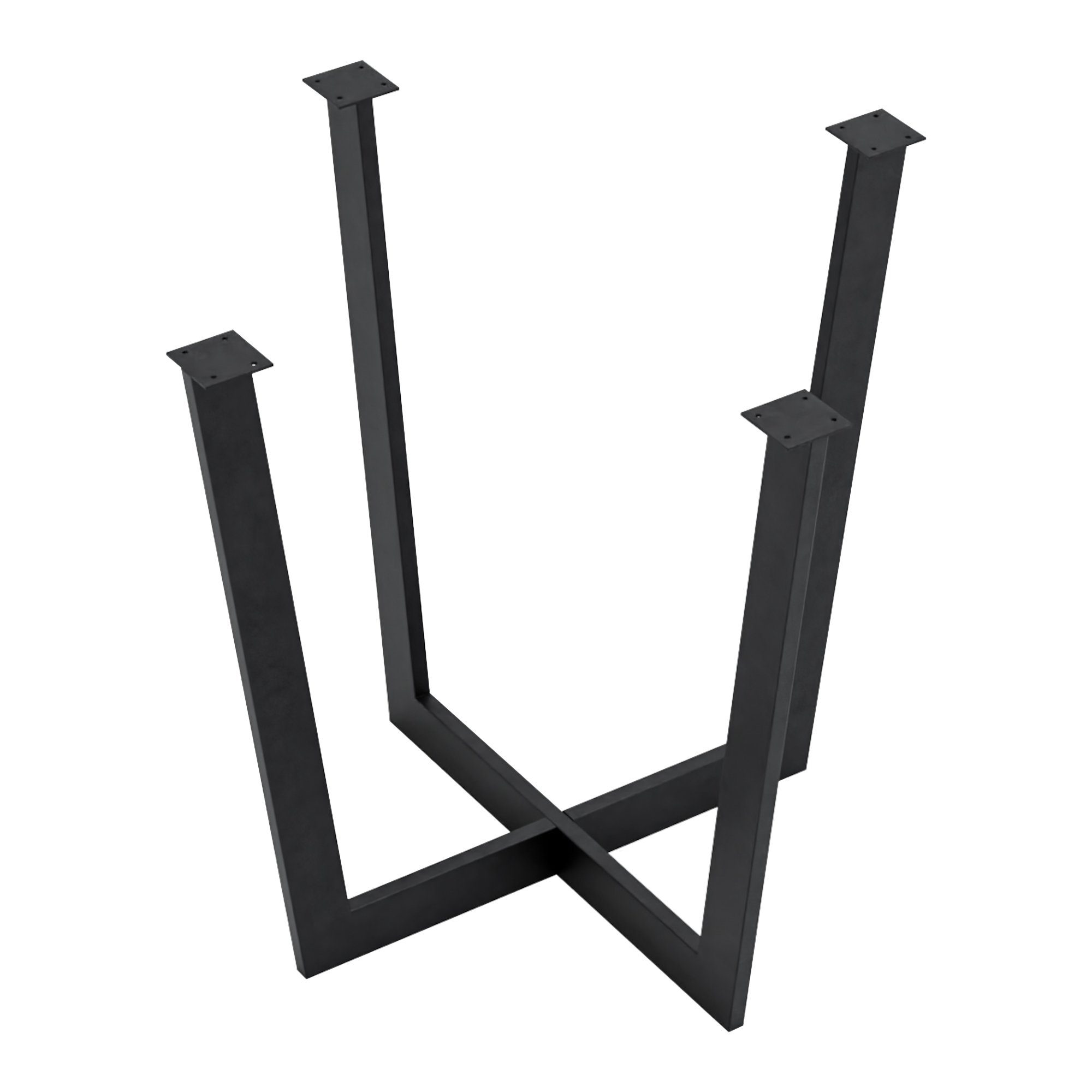 en.casa Tischgestell, »Kaustinen« für DIY Stahl 72 x 84 x 83,5 cm Schwarz