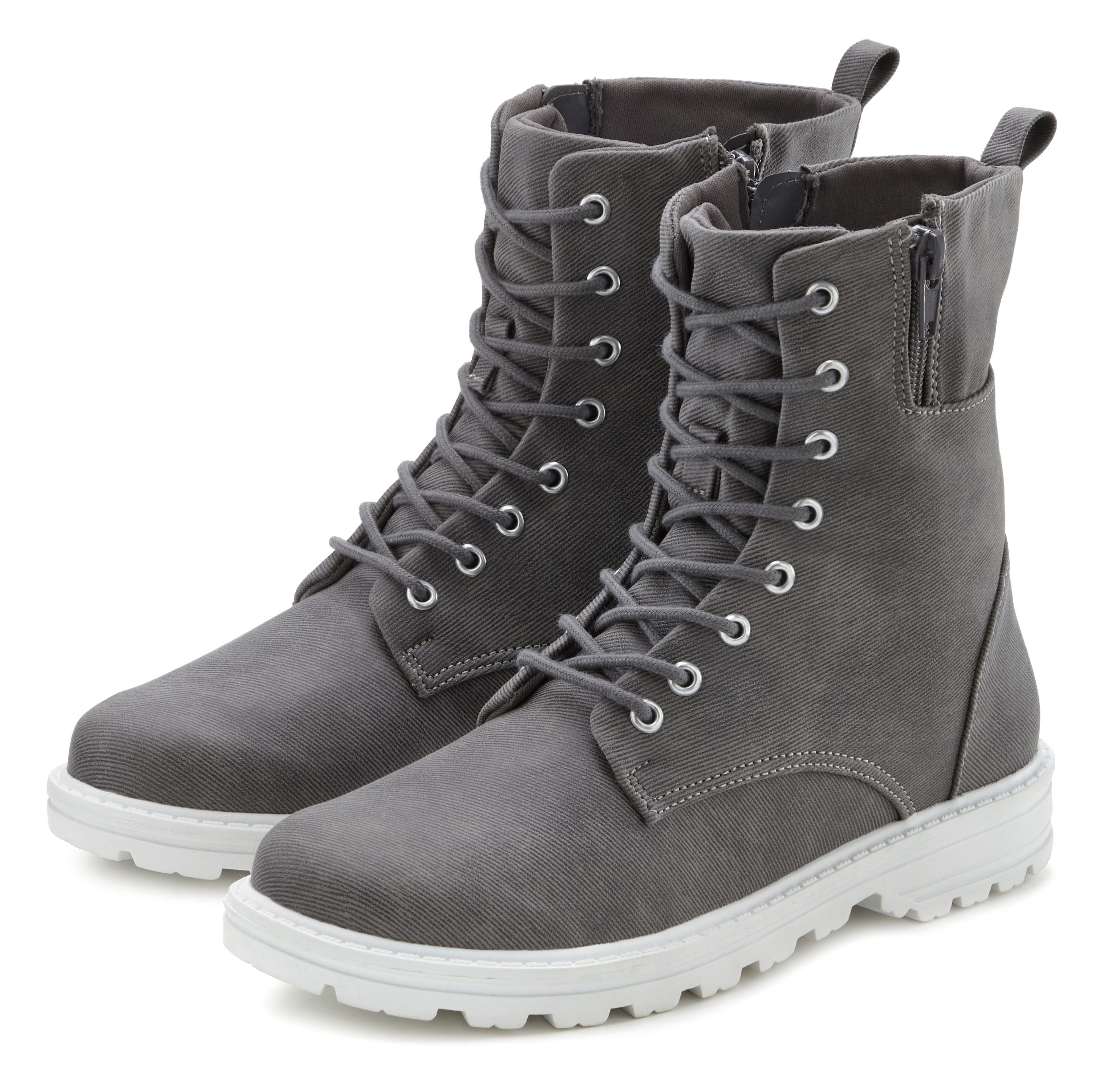 LASCANA Schnürstiefelette zum Schnüren, modische Optik günstig online kaufen
