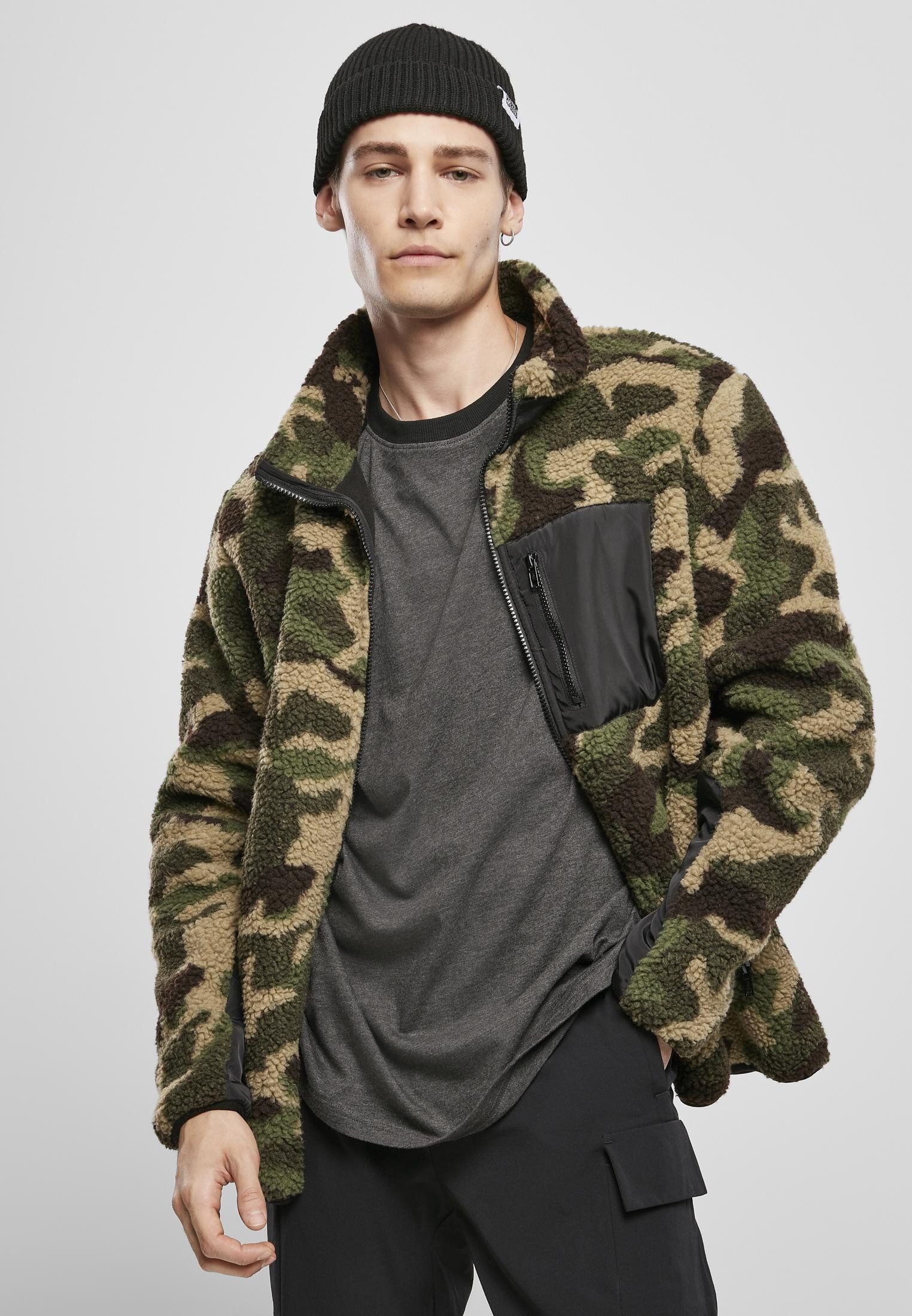 URBAN CLASSICS Outdoorjacke Sherpa Jacket Herrenjacke