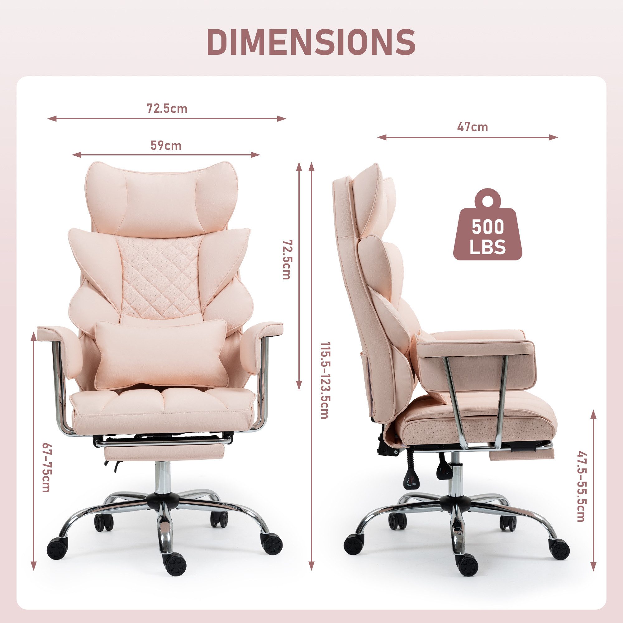 AISALL Bürostuhl Ergonomischer Computerstuhl, 90-135° Verstellbare günstig online kaufen