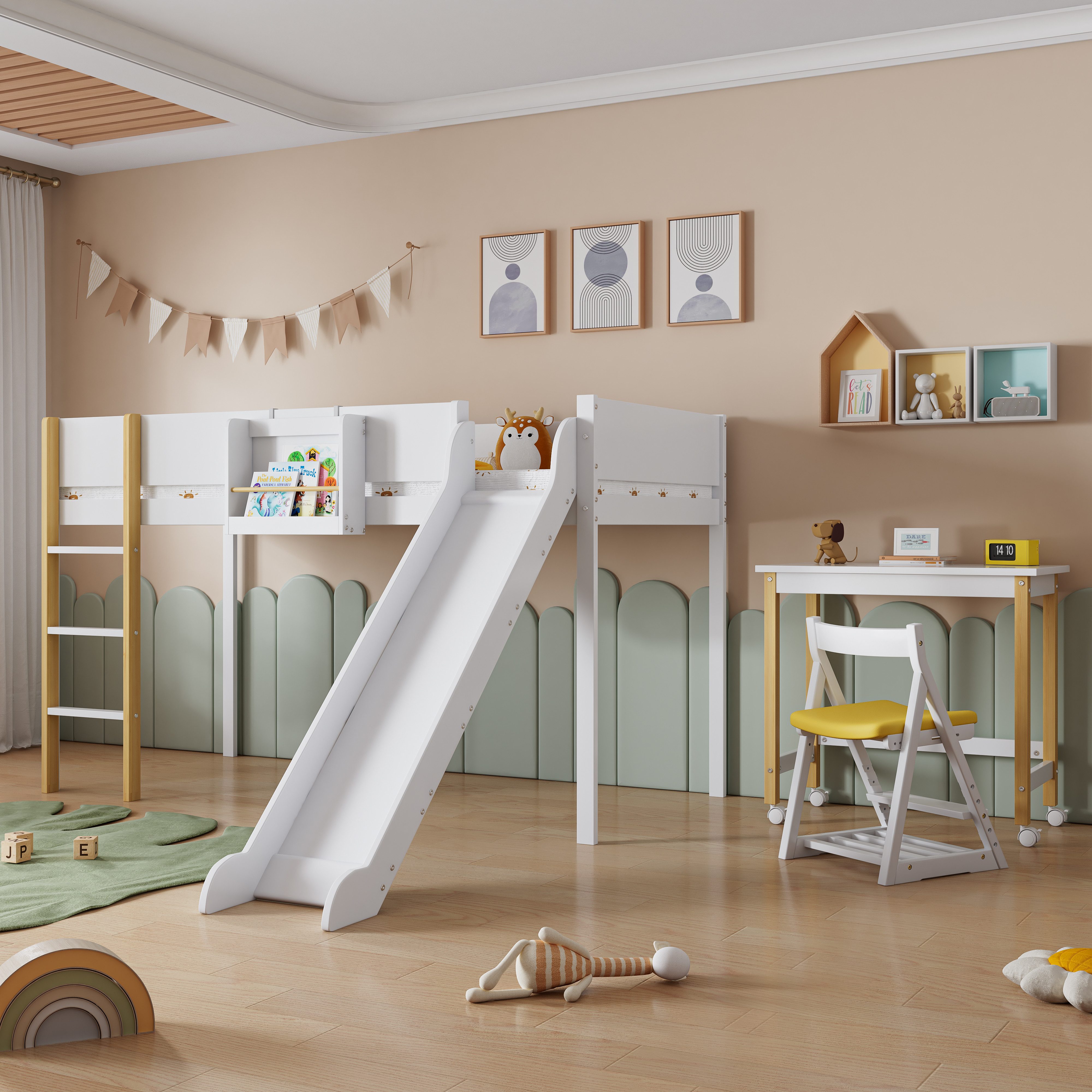 HAUSS SPOLE Kinderbett 90x200cm mit Leiter, günstig online kaufen