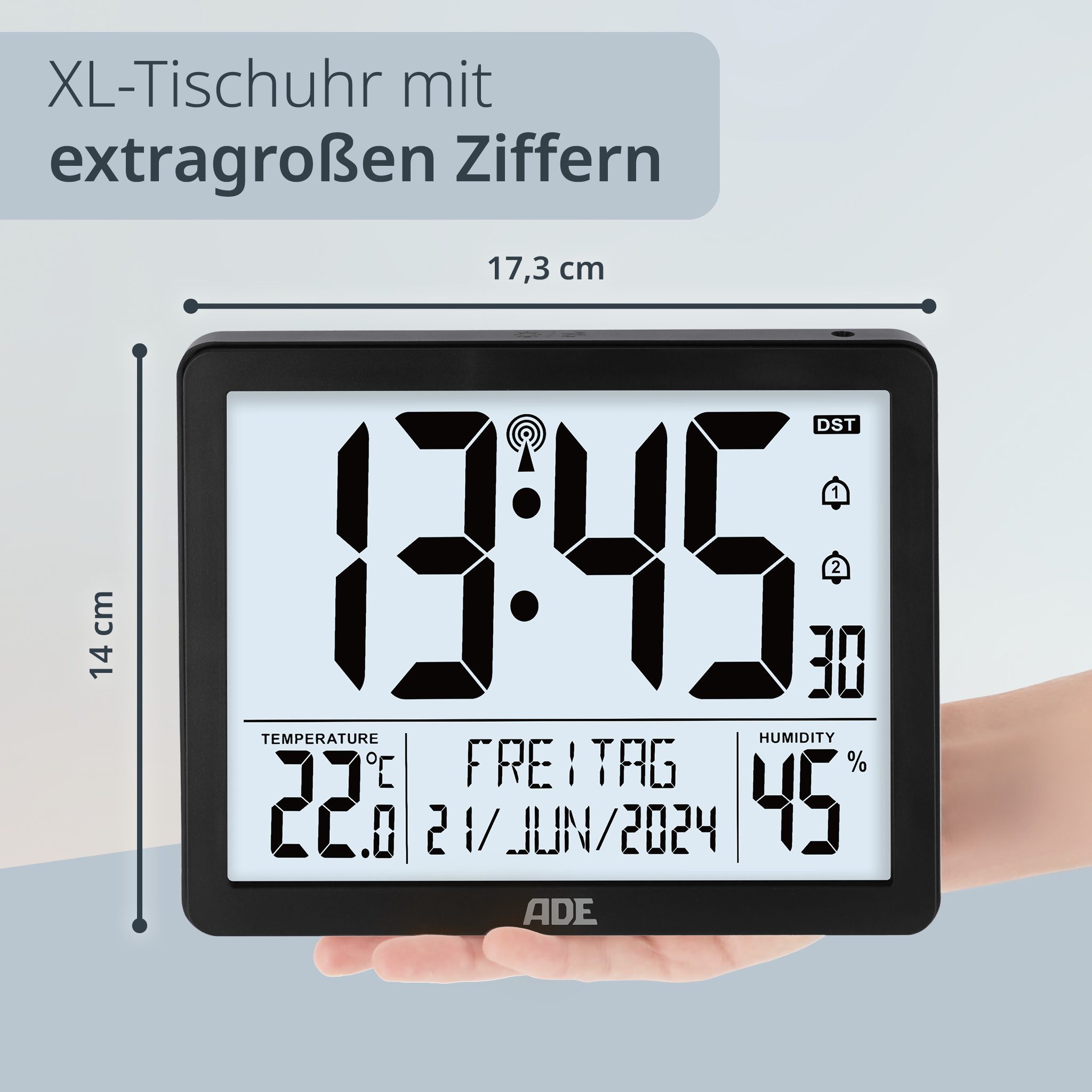 ADE Funktischuhr Digitale Tischuhr Wecker mit günstig online kaufen