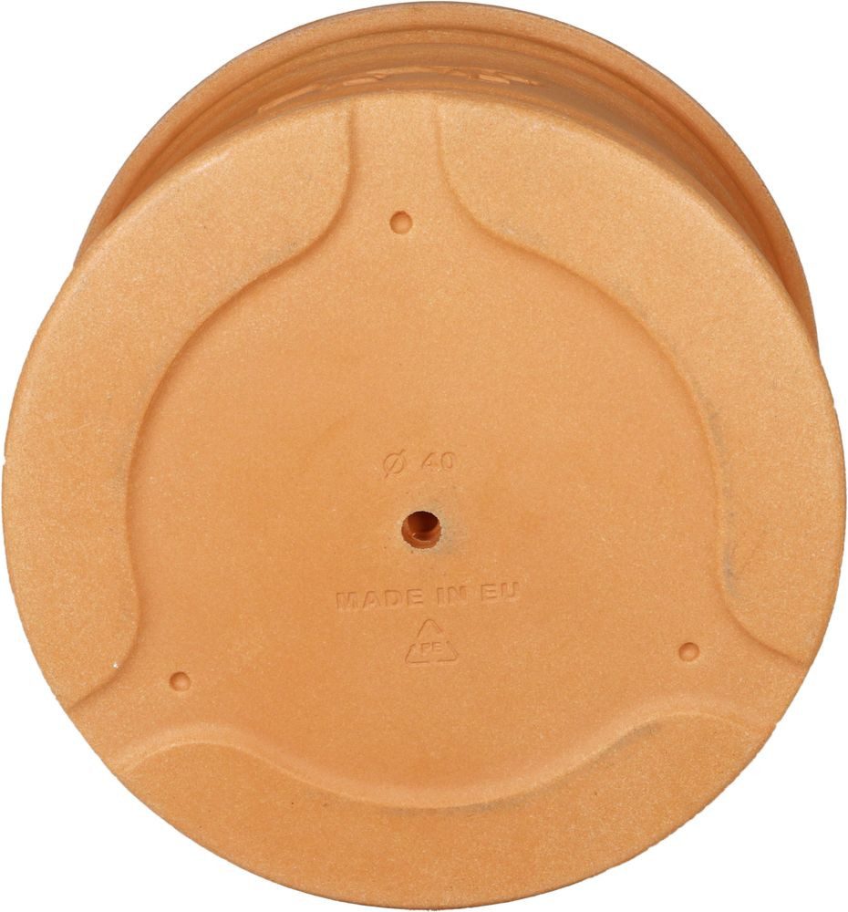 Heimwerkercenter Blumentopf MePla Blumentopf Pflanzkübel Monza ø30 cm, Terra, frostfester Kunstoff – Bild 4 von 5