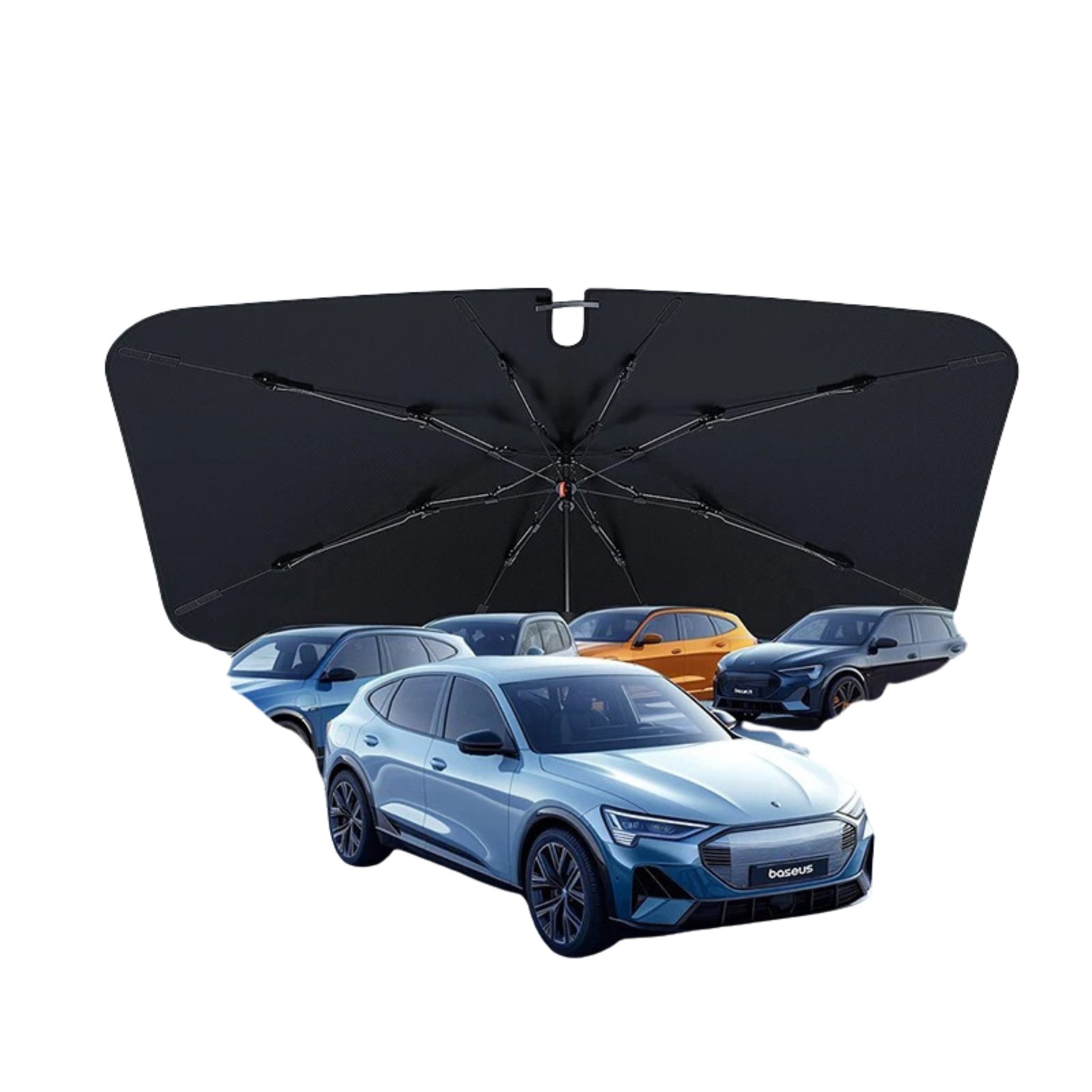 HS.SUPPLY Autosonnenschutz Frontscheibenabdeckung, Auto Sonnenschutzschirm, Auto Sonnenschutz, Universell einsetzbar, gesäumte Ecken